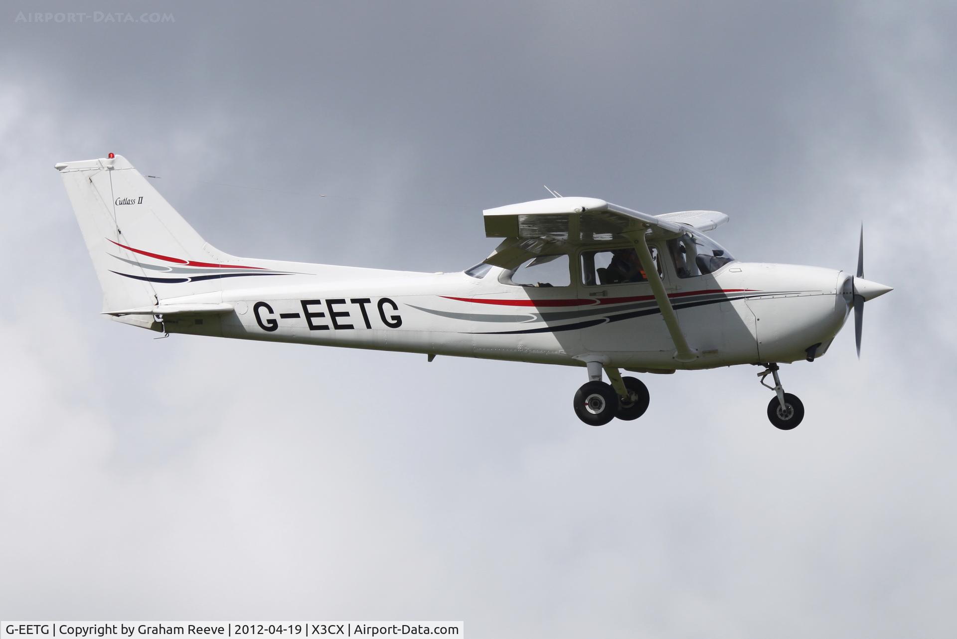 G-EETG, 1983 Cessna 172Q Cutlass Cutlass C/N 17275928, About to land.