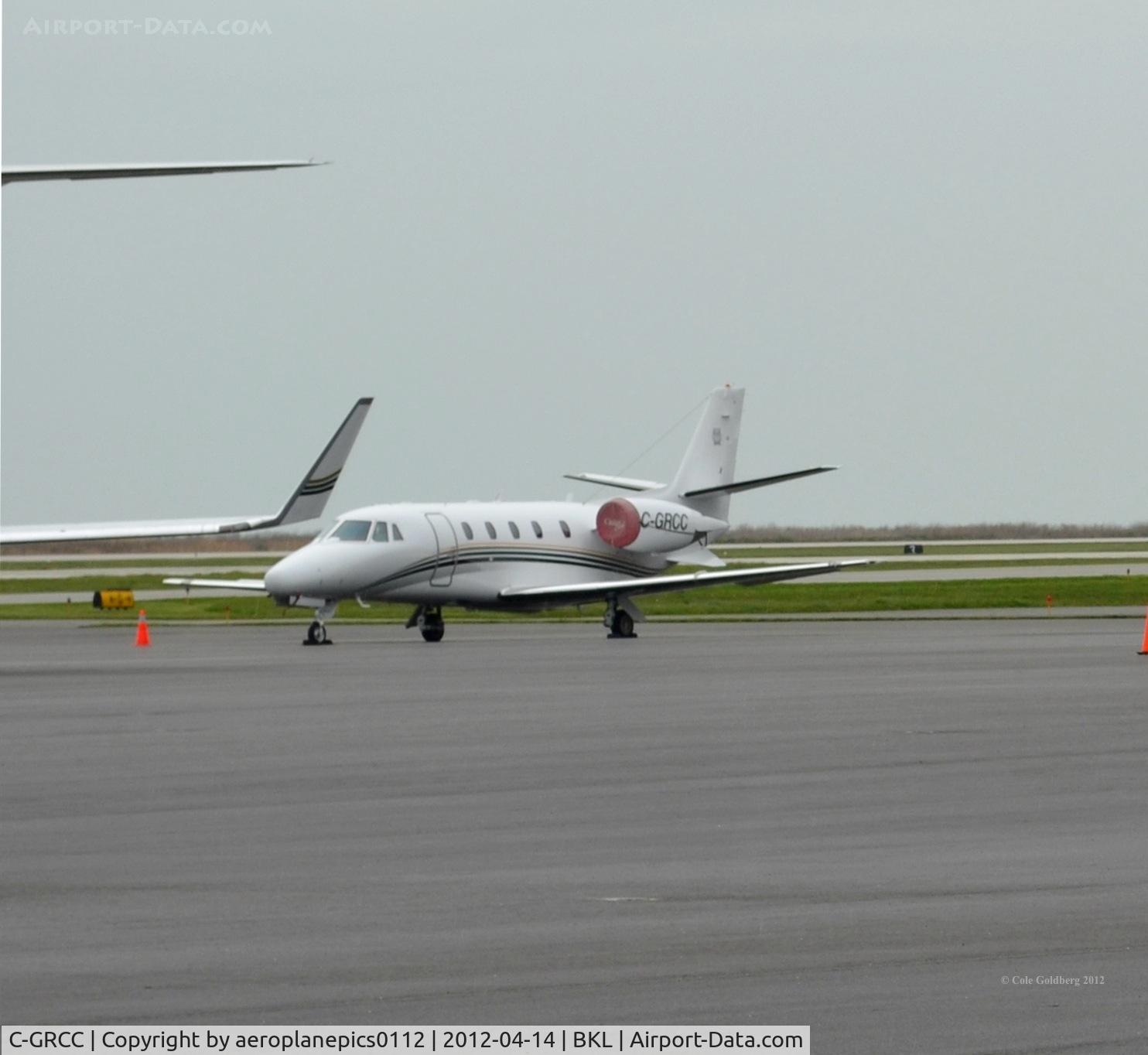C-GRCC, 2002 Cessna 560XL Citation Excel C/N 560-5297, C-GRCC seen on a rainy day in Cleveland.