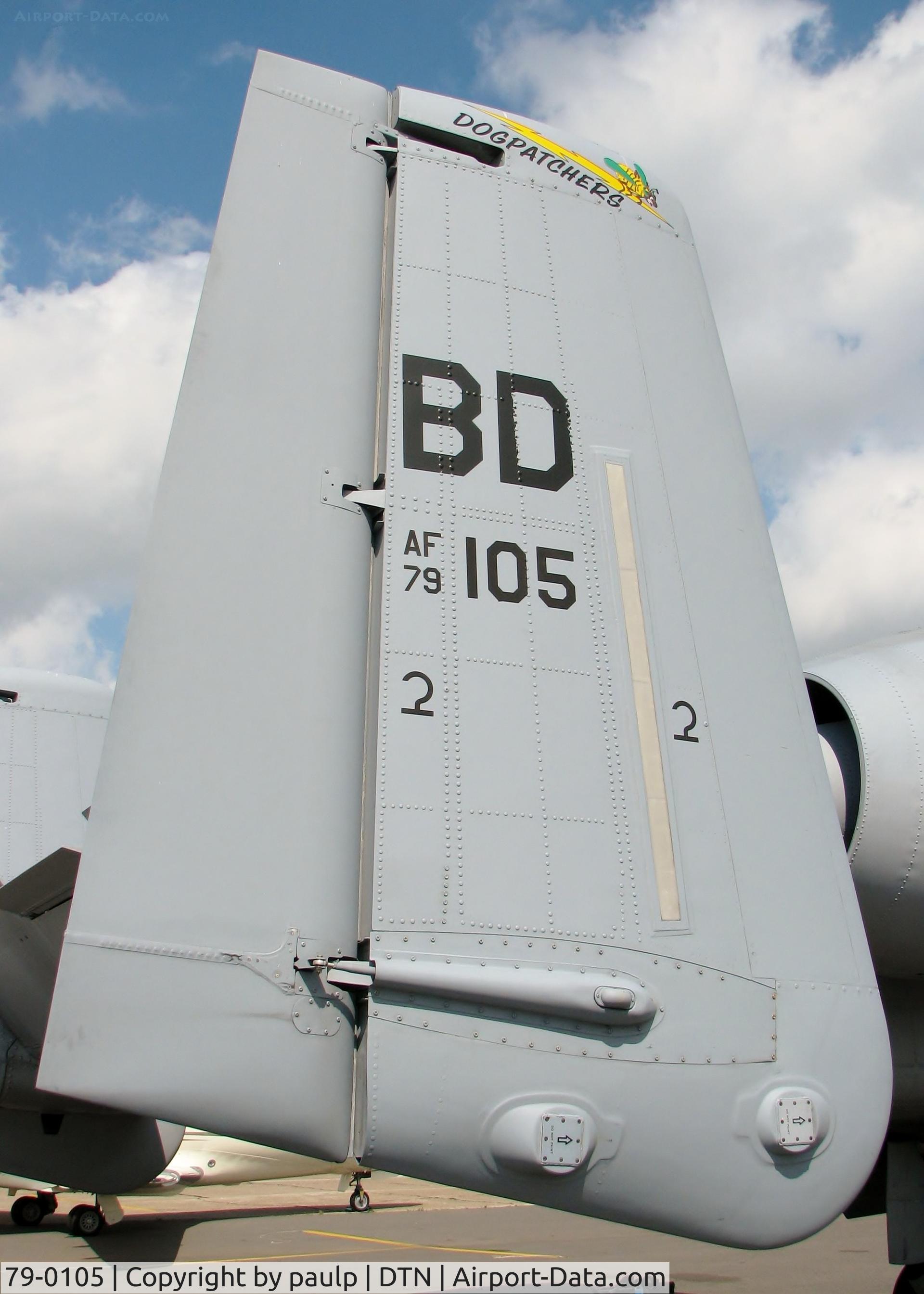 79-0105, 1979 Fairchild Republic A-10C Thunderbolt II C/N A10-0369, At Downtown Shreveport.