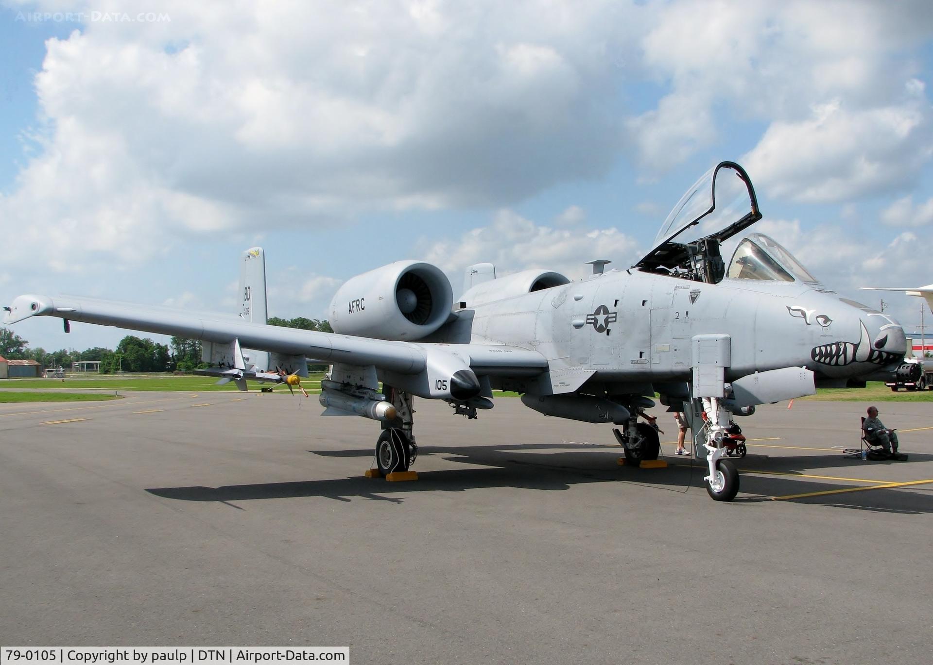 79-0105, 1979 Fairchild Republic A-10C Thunderbolt II C/N A10-0369, At Downtown Shreveport.