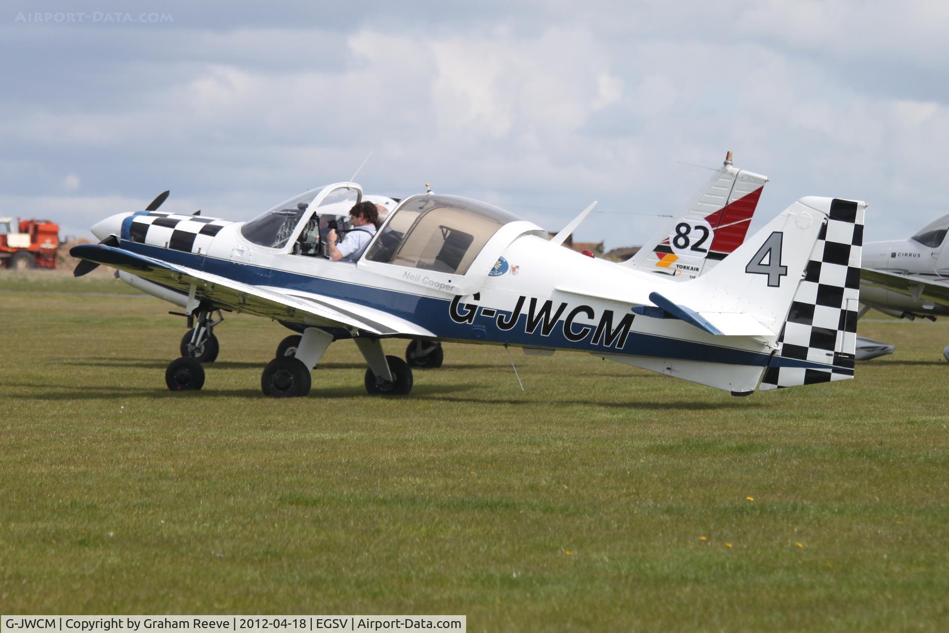 G-JWCM, 1980 Scottish Aviation Bulldog Series 120 Model 1210 C/N BH120/408, Parked at Old Buckenham.