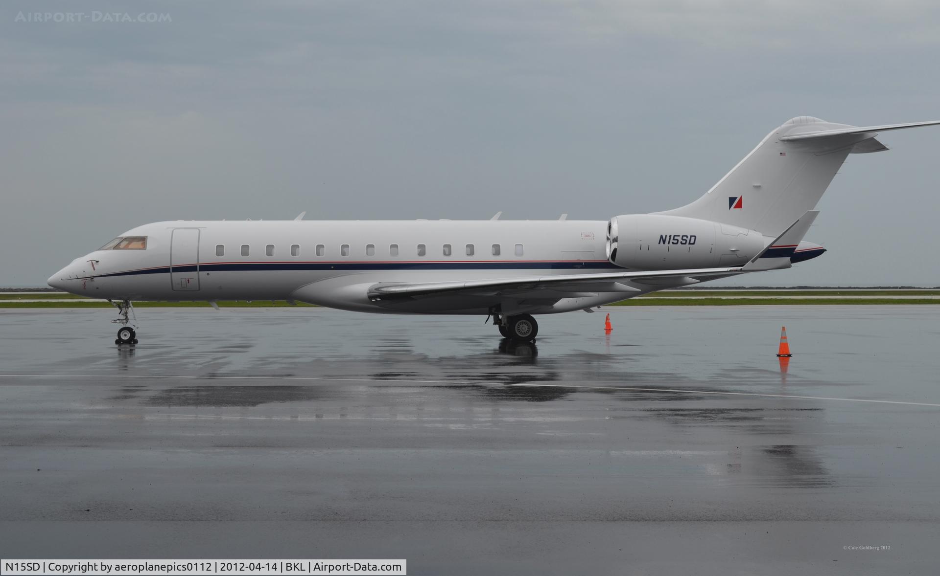 N15SD, 2007 Bombardier BD-700-1A10 Global Express C/N 9272, N15SD at KBKL April 14th, 2012.