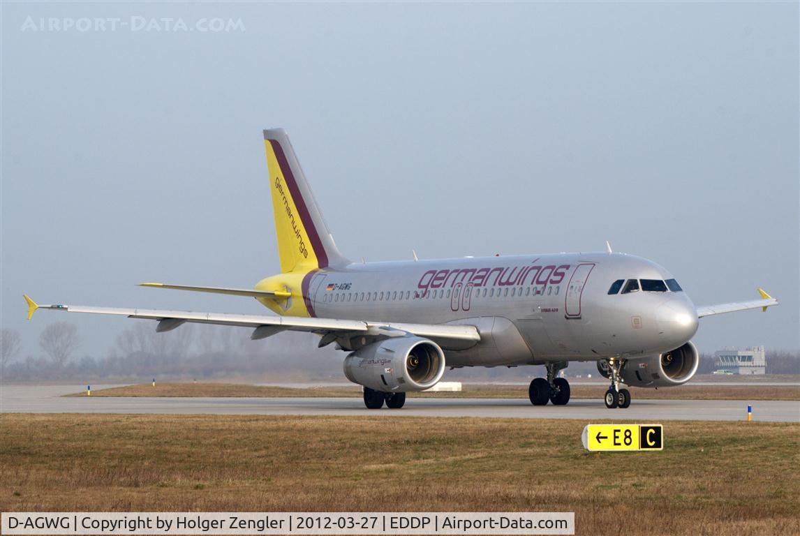 D-AGWG, 2007 Airbus A319-132 C/N 3193, Lining up for return to CGN.....