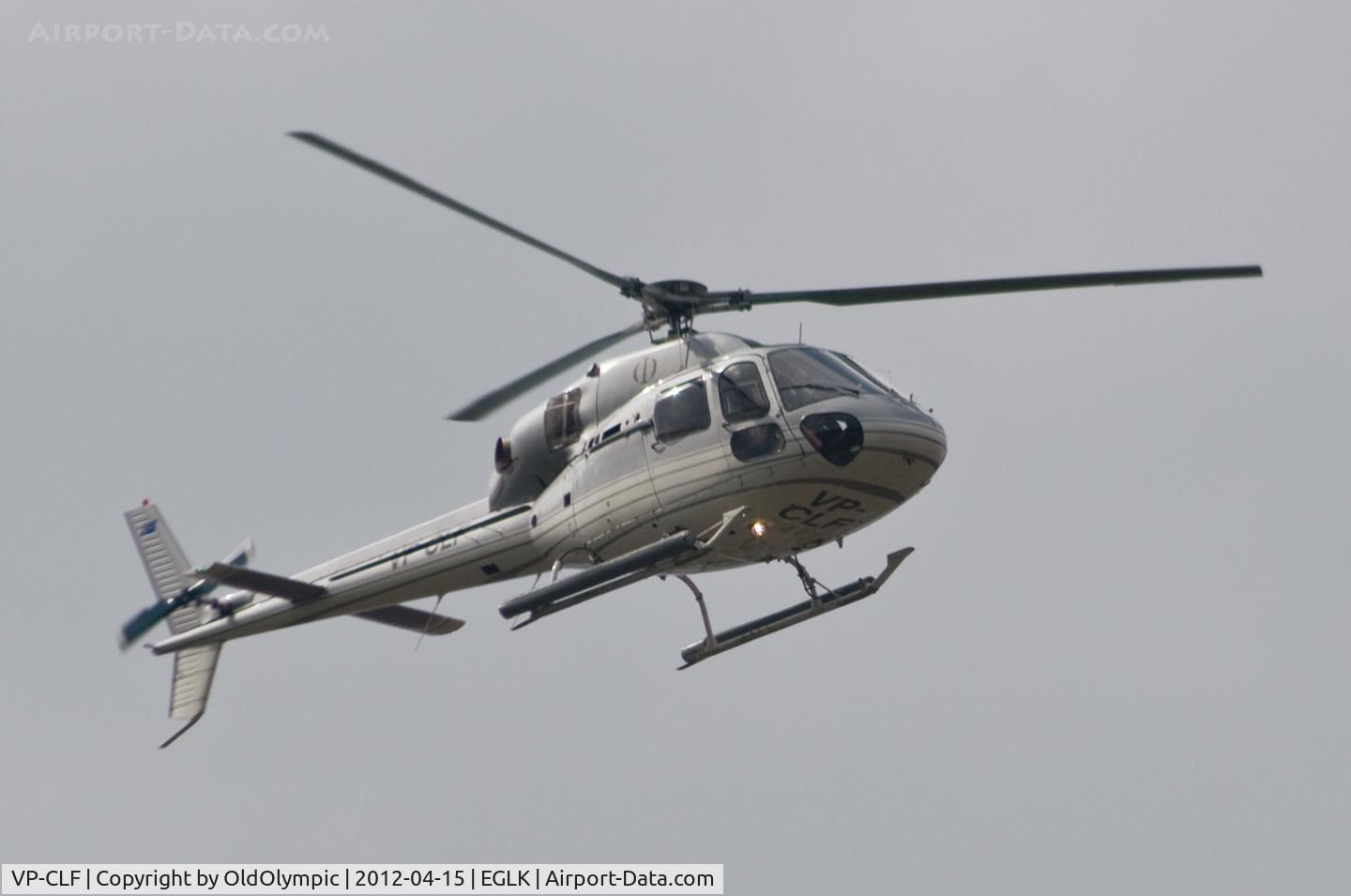 VP-CLF, 2001 Eurocopter AS-355N Ecureuil 2 C/N 5691, Departing RW07
