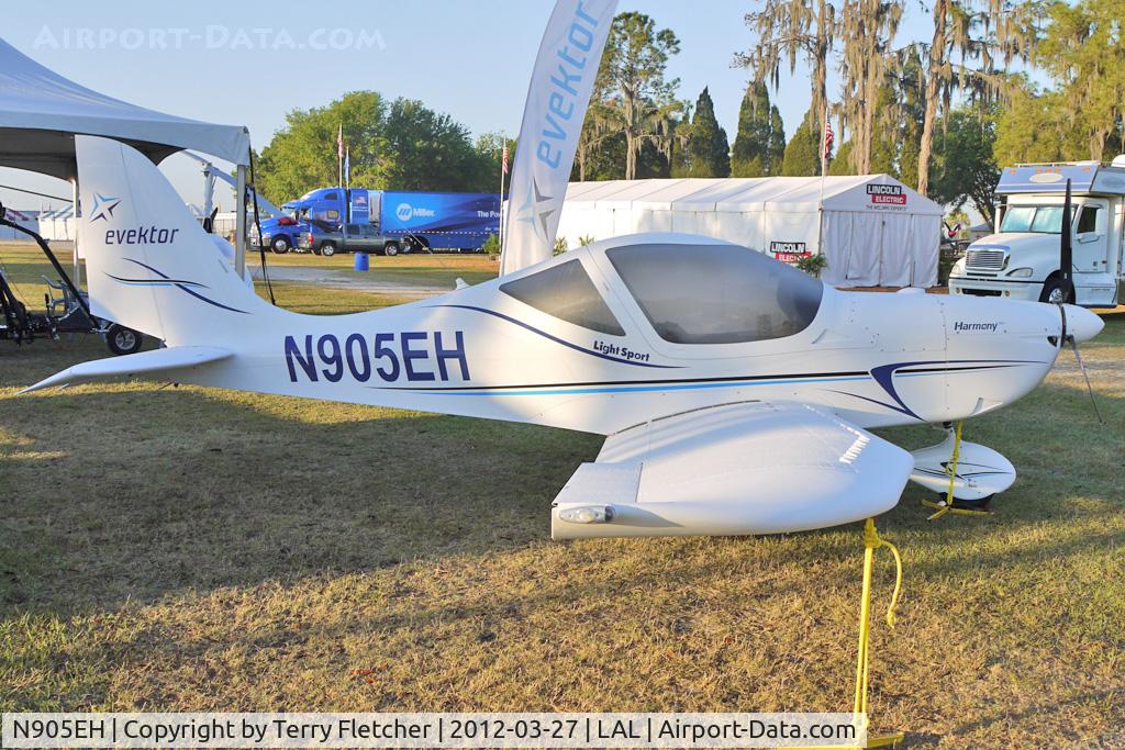 N905EH, Evektor-Aerotechnik Harmony LSA C/N 2011 1413, Static Exhibit at 2012 Sun N Fun
