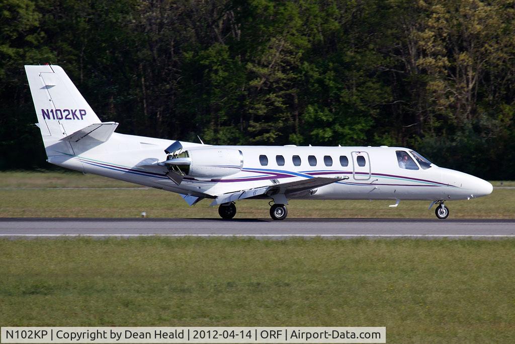 N102KP, 1999 Cessna 560 Citation Ultra C/N 560-0527, 1999 Cessna 560 Citation Ultra N102KP (cn 560-0527) rolling out on RWY 23 after arrival from Capital City Airport (KCXY) - Harrisburg, PA.