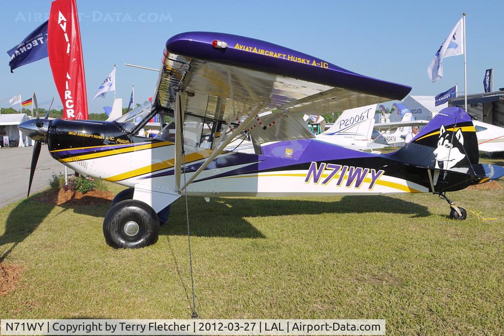 N71WY, Aviat A-1C-200 Husky C/N 3141, Static Exhibit at 2012 Sun N Fun