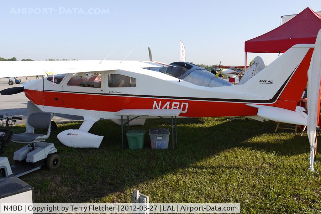 N4BD, 1975 Bede BD-4 C/N 800, Static exhibit at 2012 Sun N Fun
