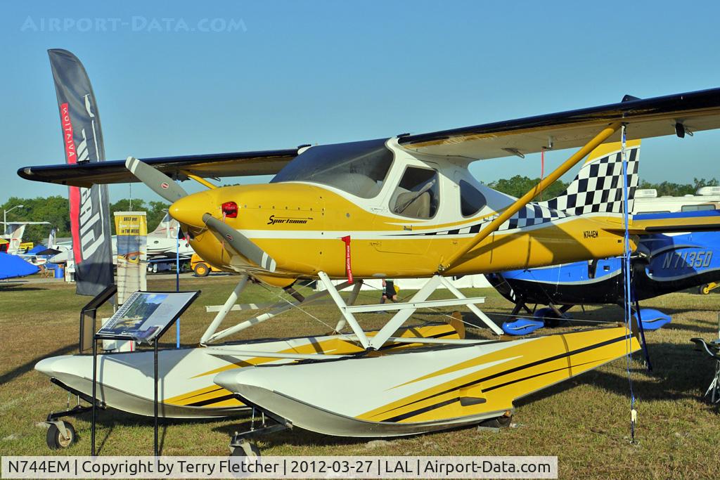 N744EM, 2007 Glasair GS-2 Sportsman C/N 7184, Static exhibit at 2012 Sun N Fun