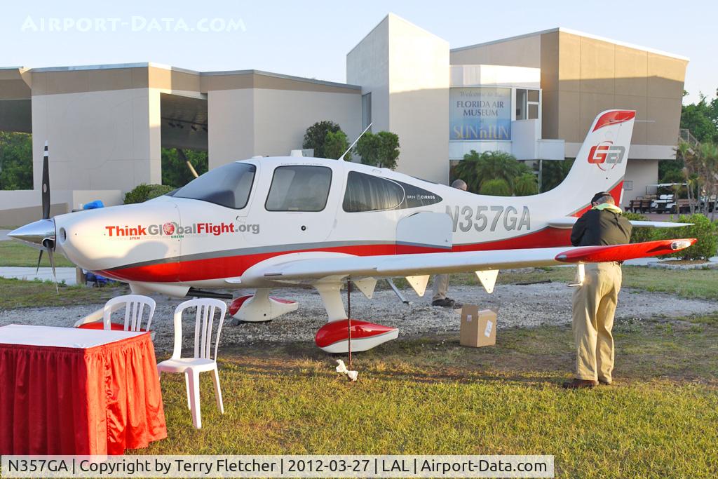 N357GA, Cirrus SR20 C/N 2070, Static exhibit at 2012 Sun N Fun