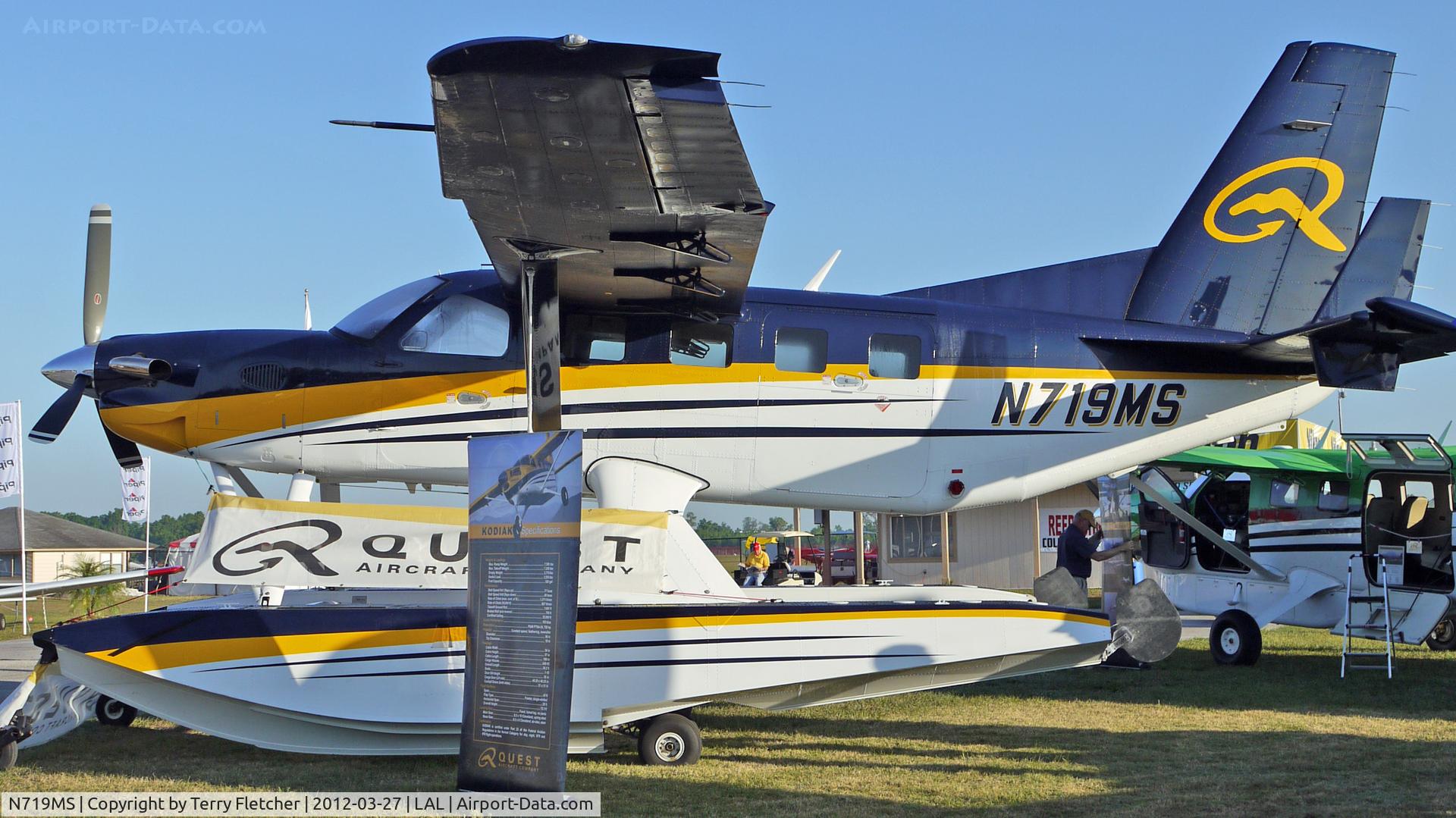 N719MS, 2008 Quest Kodiak 100 C/N 100-0003, Static Exhibit at 2012 Sun N Fun