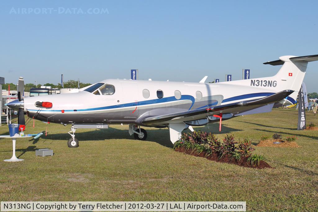 N313NG, 2011 Pilatus PC-12/47E C/N 1313, Static Exhibit at 2012 Sun N Fun
