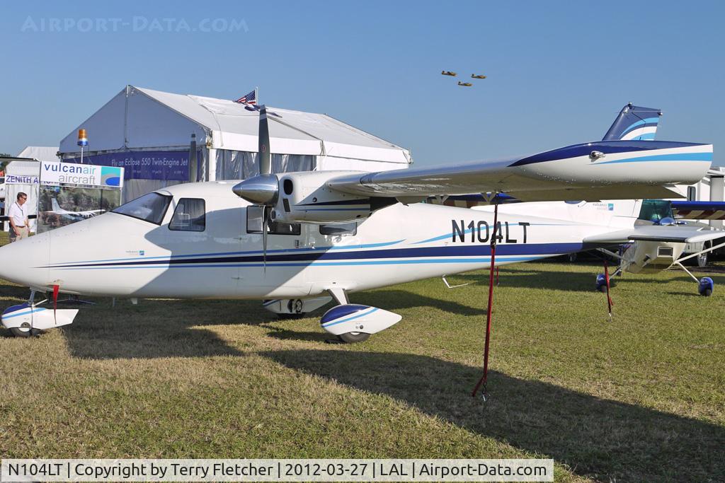N104LT, Vulcanair P-68C C/N 462/C, Static Exhibit at 2012 Sun N Fun