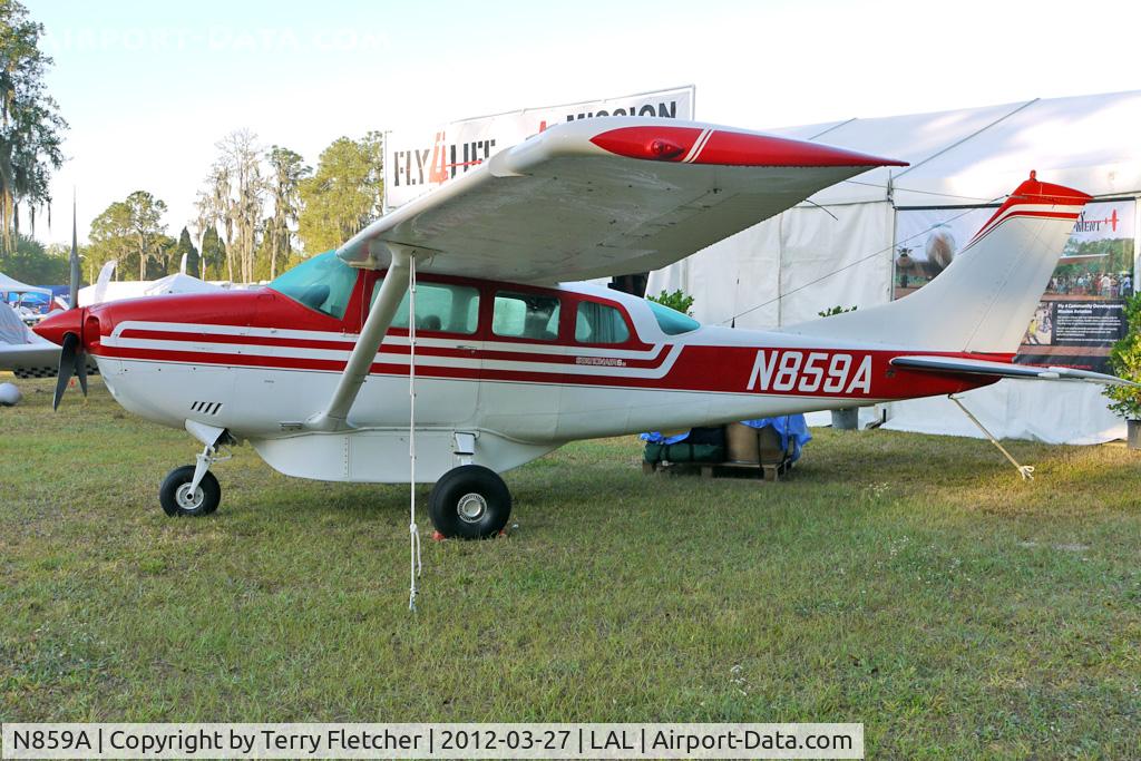 N859A, Cessna U206F Stationair C/N U20603237, Static Exhibit at 2012 Sun N Fun