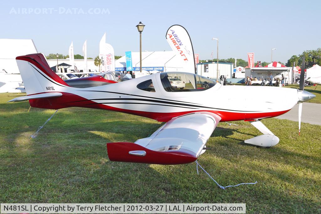 N481SL, Arion Lightning LS-1 C/N 121, Static Exhibit at 2012 Sun N Fun