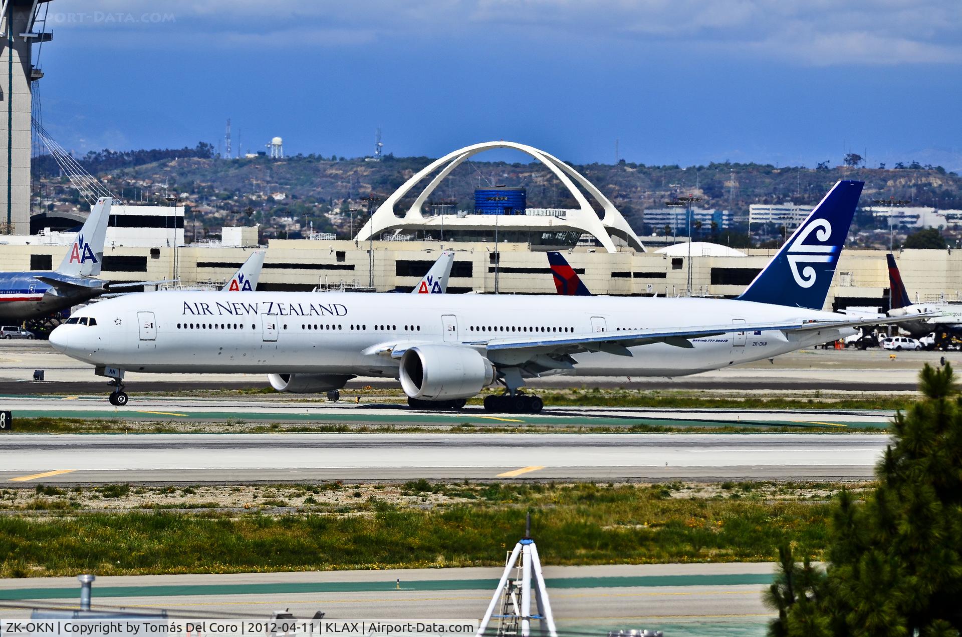 ZK-OKN, 2010 Boeing 777-306/ER C/N 38406, ZK-OKN Air New Zealand Boeing 777-319/ER (cn 38406/911)

Los Angeles International Airport (IATA: LAX, ICAO: KLAX, FAA LID: LAX)
TDelCoro
April 11, 2012