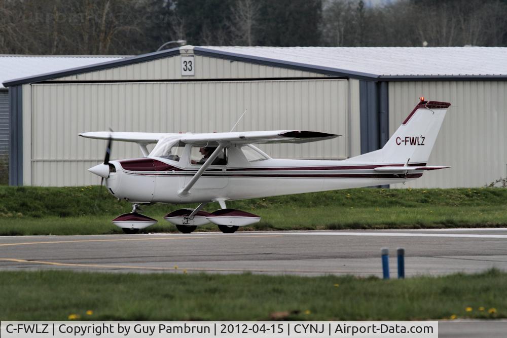 C-FWLZ, 1967 Cessna 150H C/N 15067930, Just landed