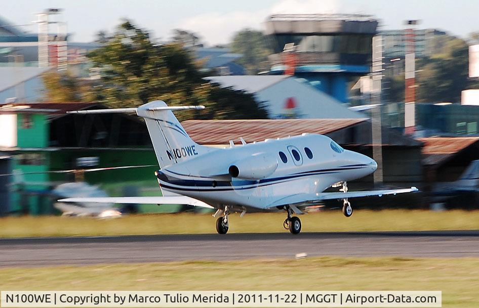 N100WE, 2002 Raytheon 390 Premier 1 C/N RB-45, At MGGT, La Aurora international airport, Guatemala city.