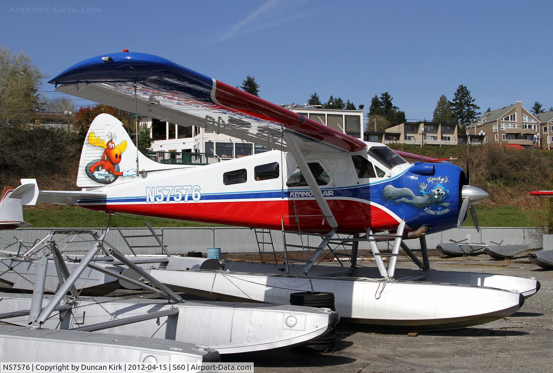 N57576, 1956 De Havilland Canada DHC-2 Beaver Mk.I (L20A) C/N 1168, Rocky's Flying Beaver painted Kenmore Air machine