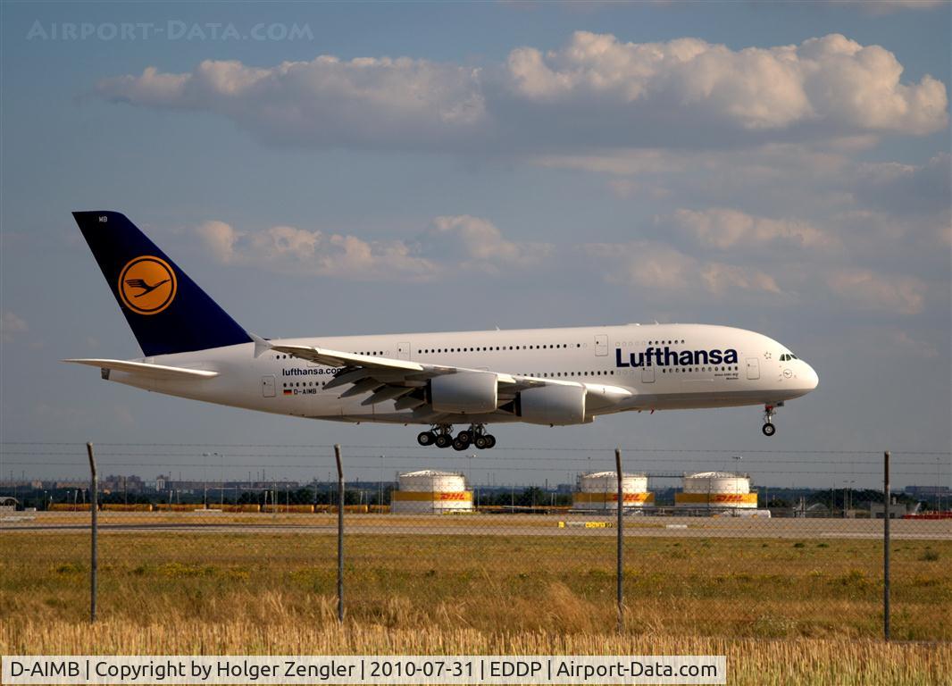 D-AIMB, 2010 Airbus A380-841 C/N 041, Big bird on a wire.......
