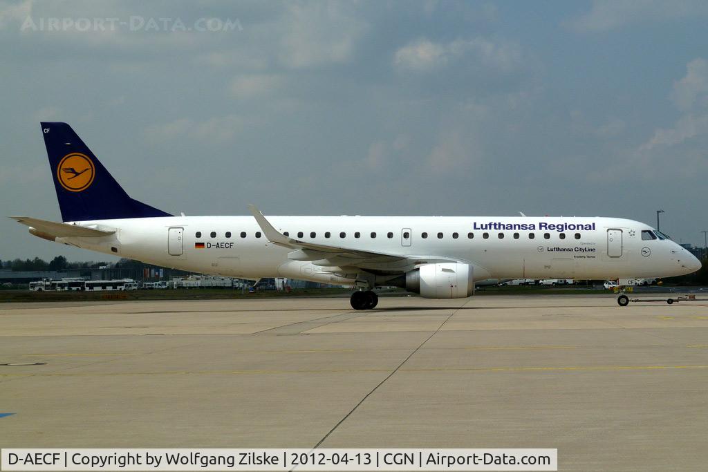 D-AECF, 2010 Embraer 190LR (ERJ-190-100LR) C/N 19000359, visitor