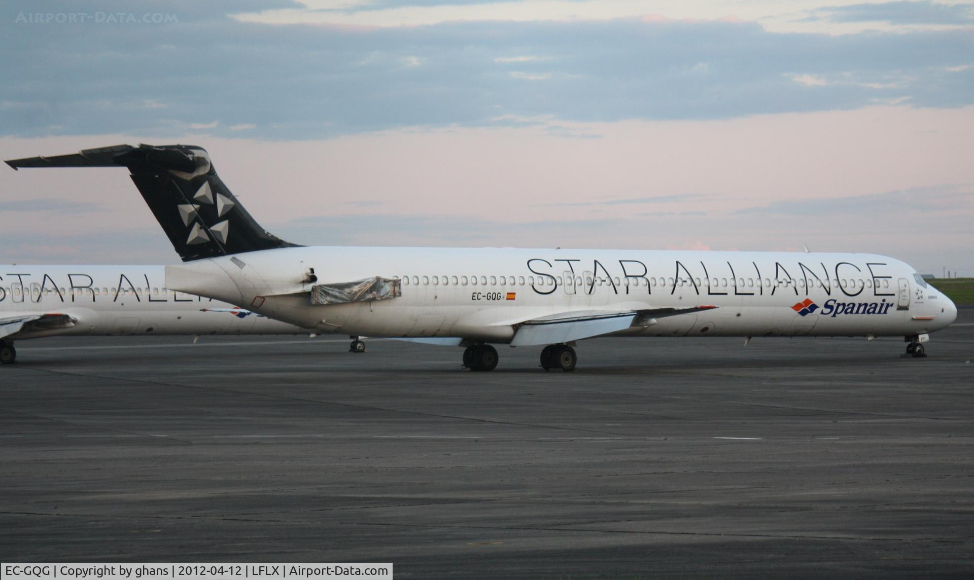 EC-GQG, 1988 McDonnell Douglas MD-83 (DC-9-83) C/N 49577, Stored