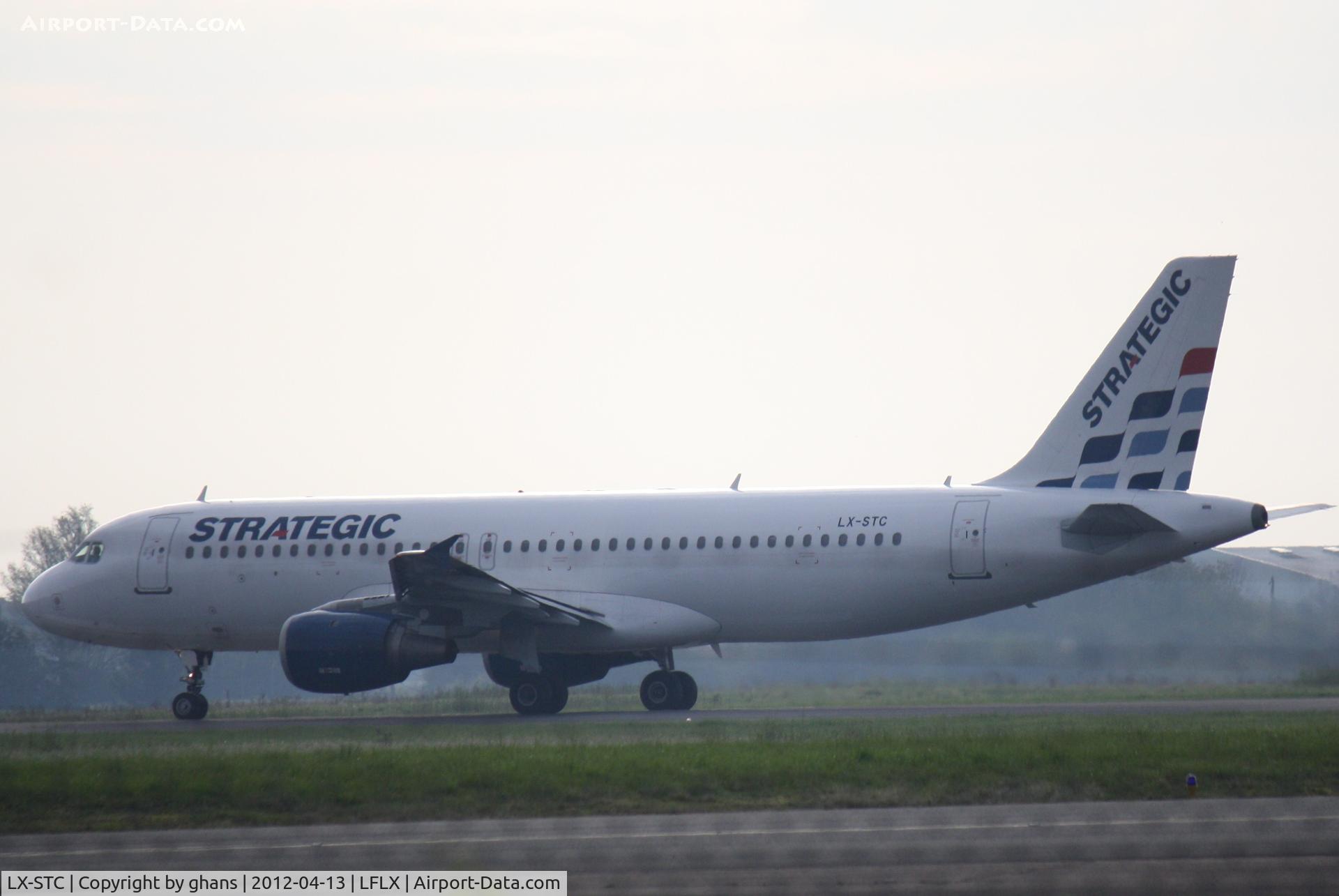 LX-STC, 1993 Airbus A320-212 C/N 420, Departing