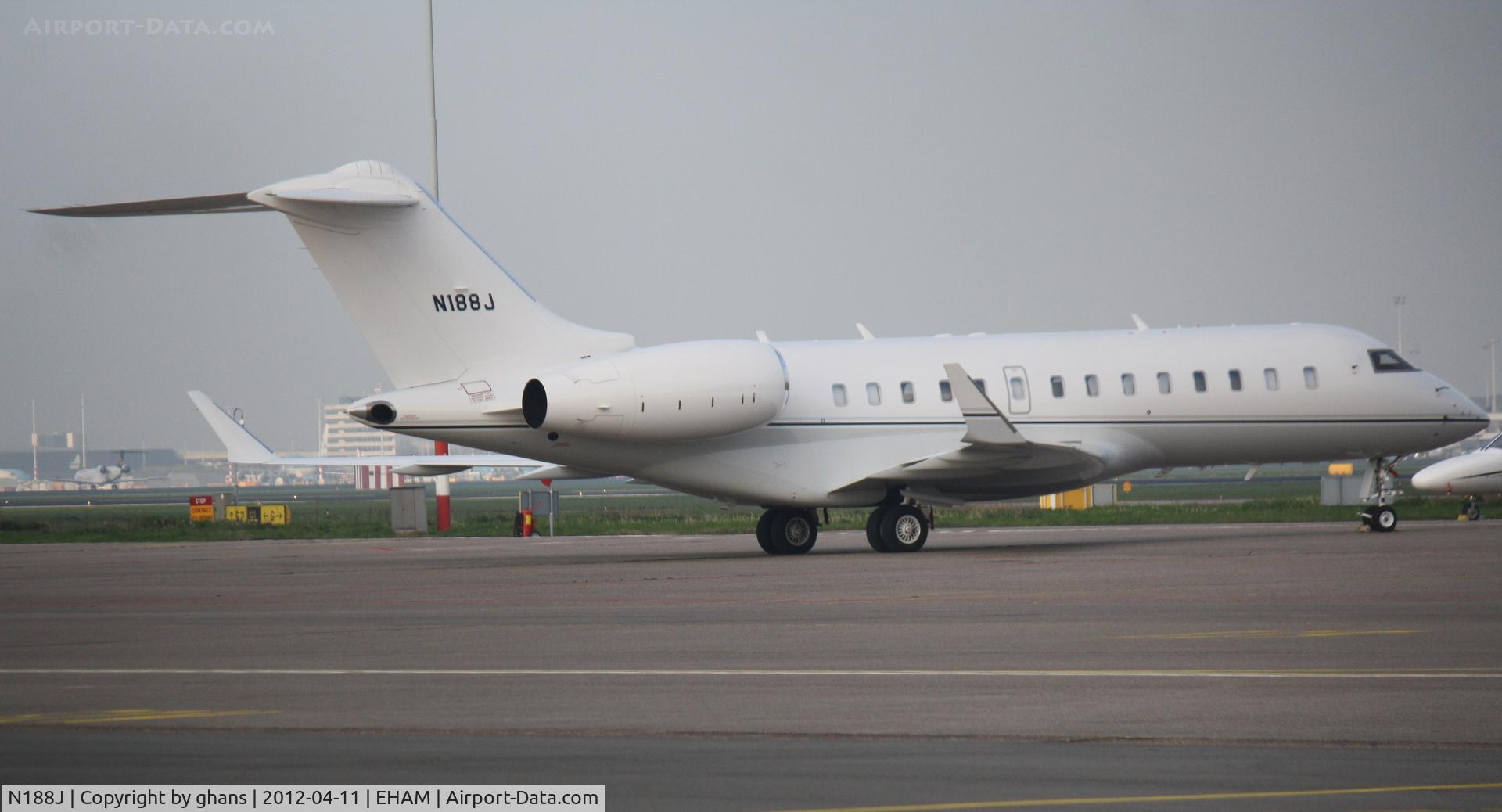 N188J, 2010 Bombardier BD-700-1A11 Global 5000 C/N 9383, Parked @ East