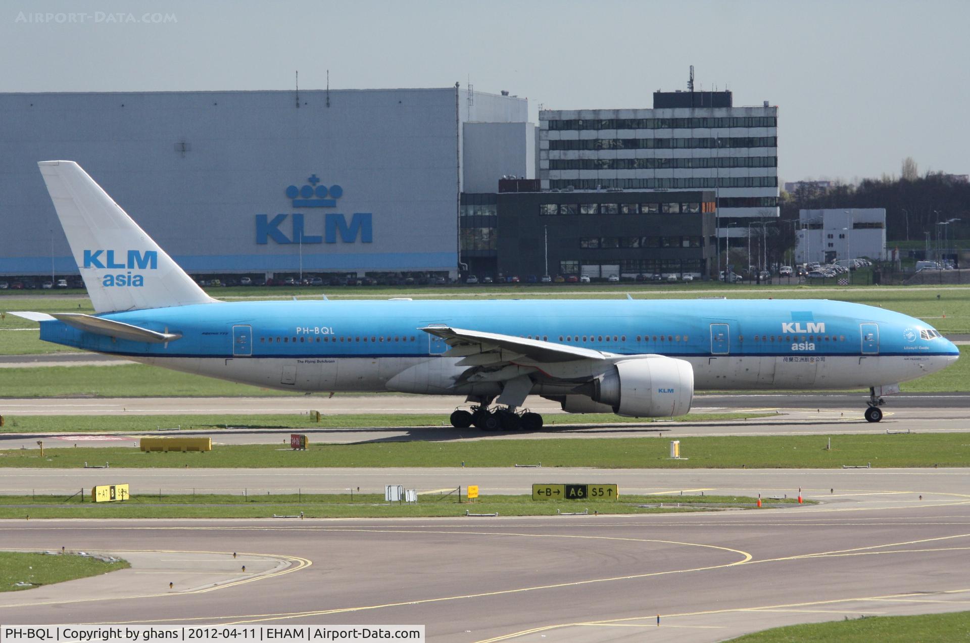 PH-BQL, 2006 Boeing 777-206/ER C/N 34711, Klm Asia