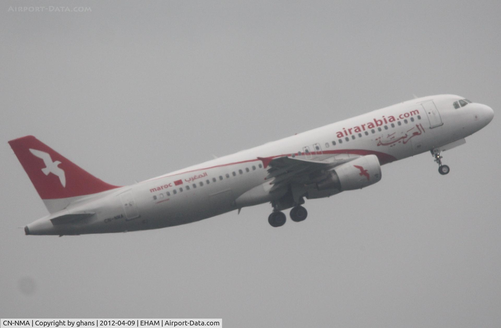 CN-NMA, 2009 Airbus A320-214 C/N 3809, Take-off rw 18L