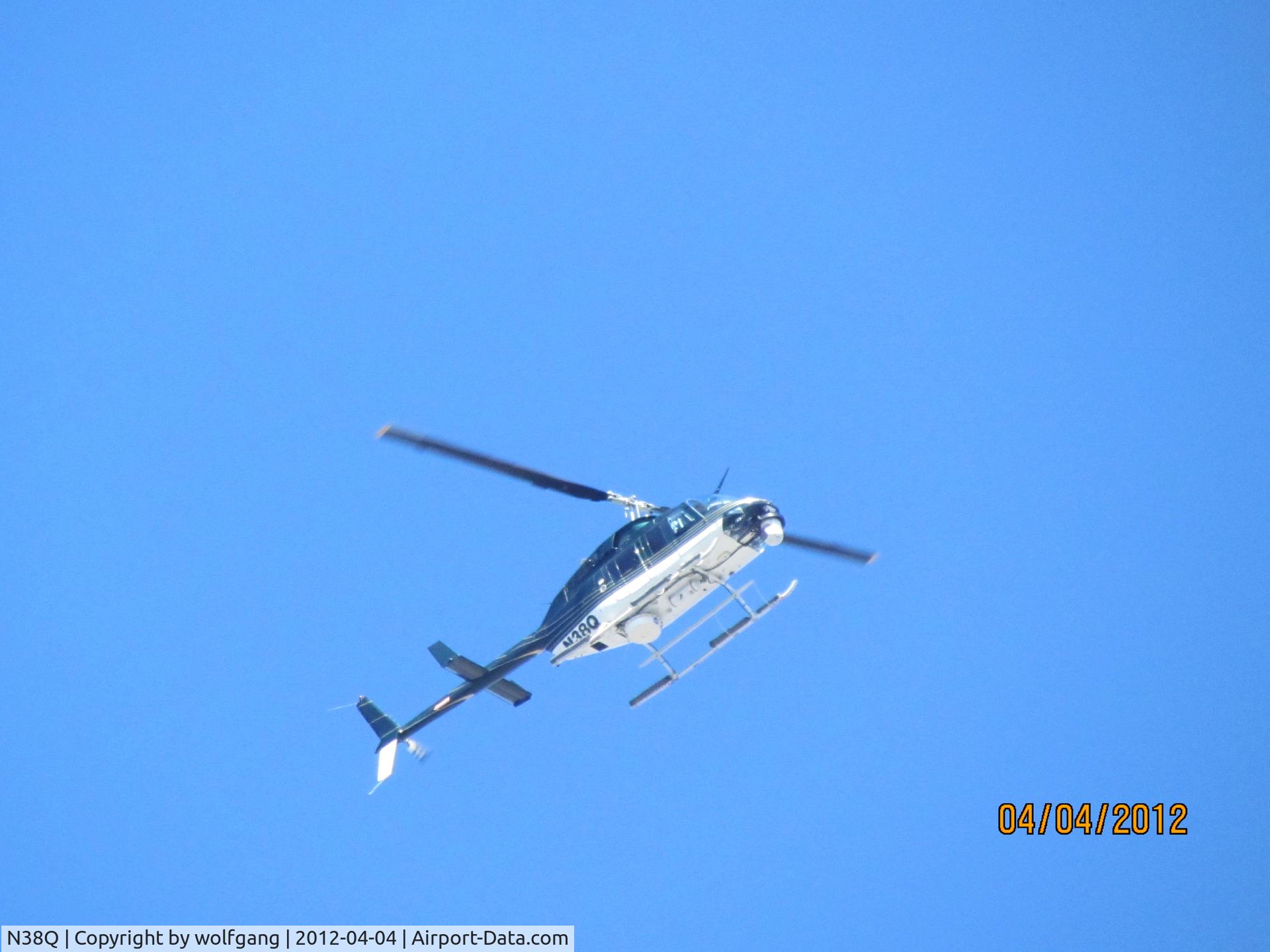 N38Q, 1980 Bell 206L-1 LongRanger II C/N 45364, seen over boston