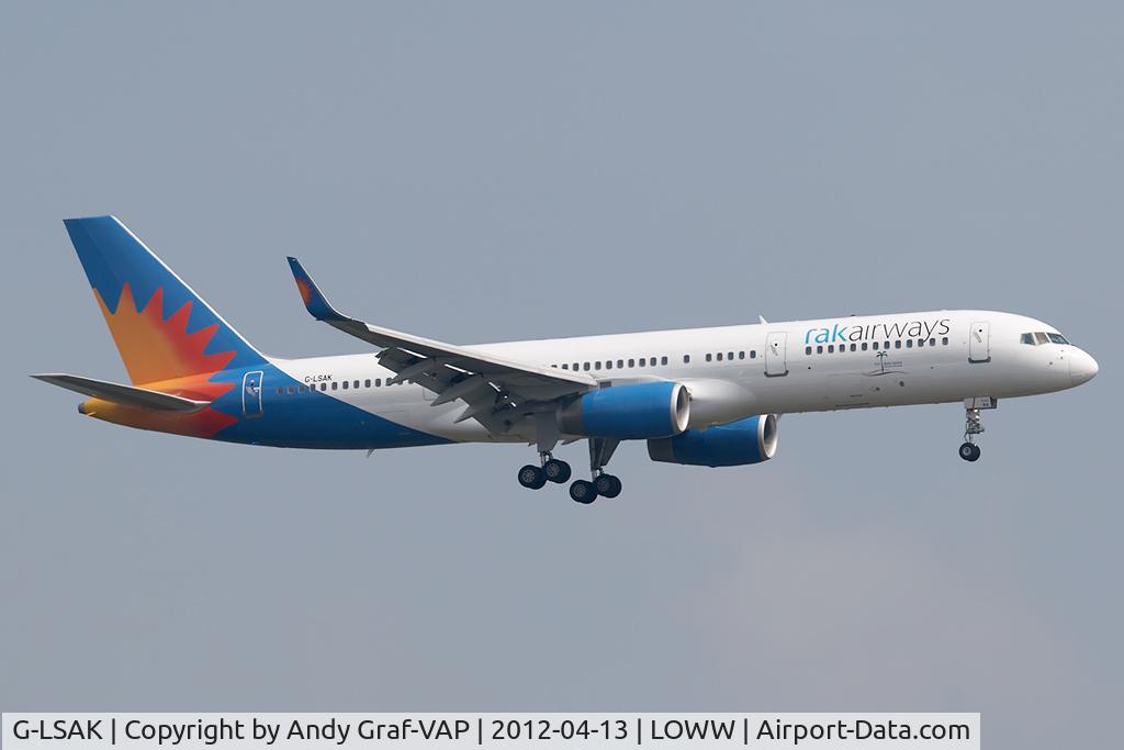 G-LSAK, 1996 Boeing 757-23N C/N 27973, RAK Airways 757-200
