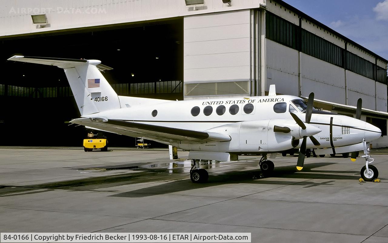 84-0166, Beech C-12F Huron C/N BL-096, flightline at Ramstein AB