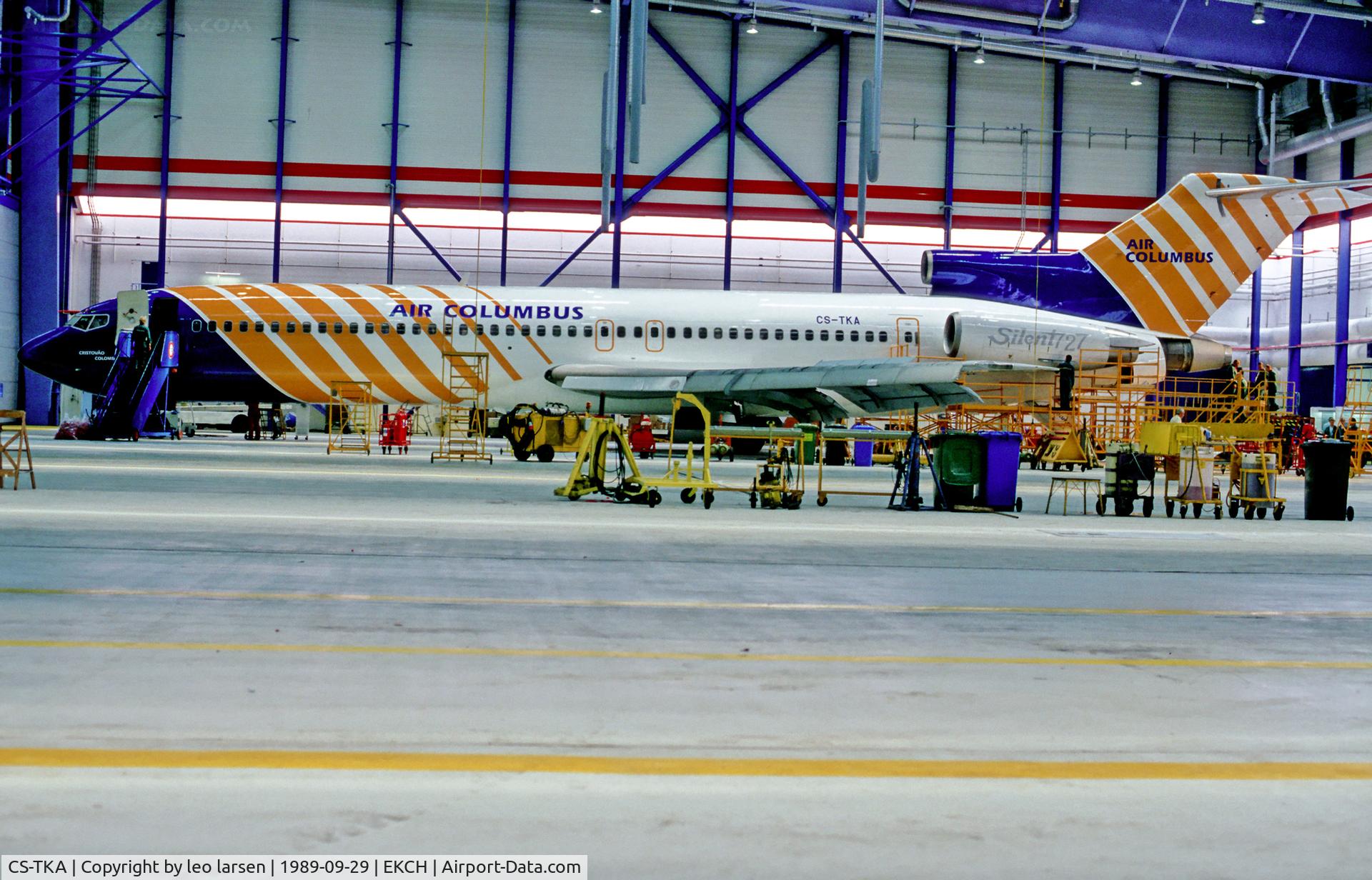 CS-TKA, 1973 Boeing 727-2J4 C/N 20765, Copenhagen Kastrup 29.9.89