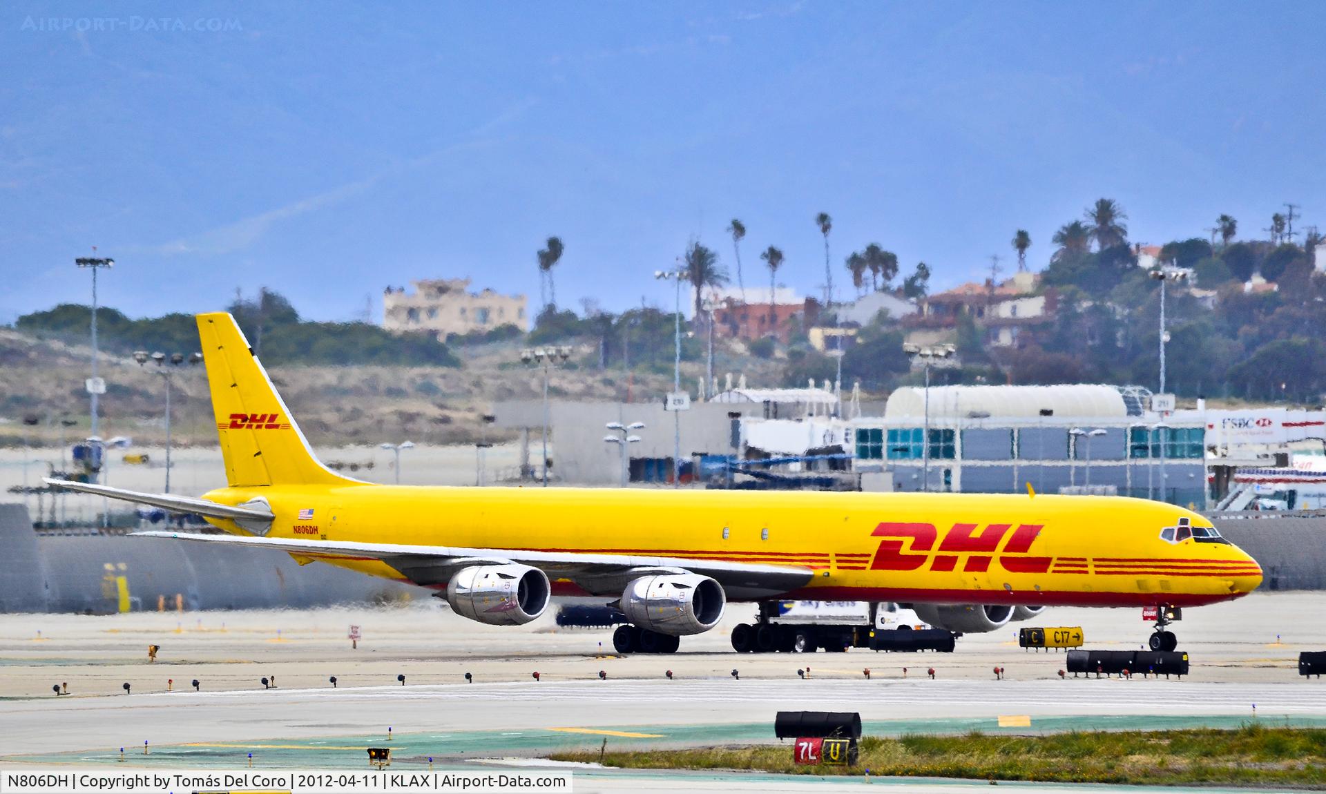 N806DH, 1968 Douglas DC-8-73F C/N 46002, N806DH DHL (Astar Air Cargo) McDonnell Douglas DC-8-73(F) (cn 46002/394)

Los Angeles International Airport (IATA: LAX, ICAO: KLAX, FAA LID: LAX)
TDelCoro
April 11, 2012