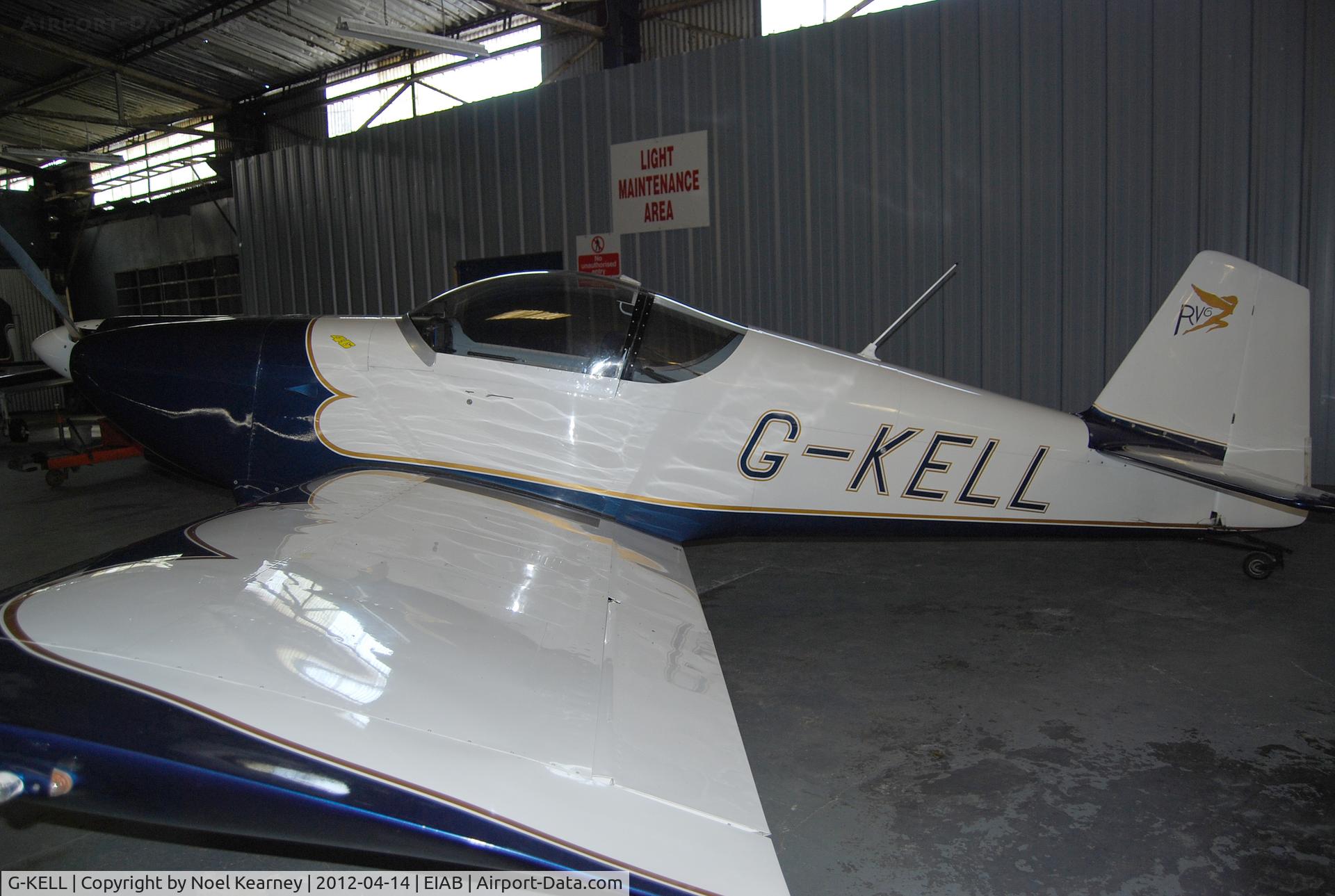 G-KELL, 1998 Vans RV-6 C/N PFA 181-12845, In the hanger at Abbeyshrule airfield.