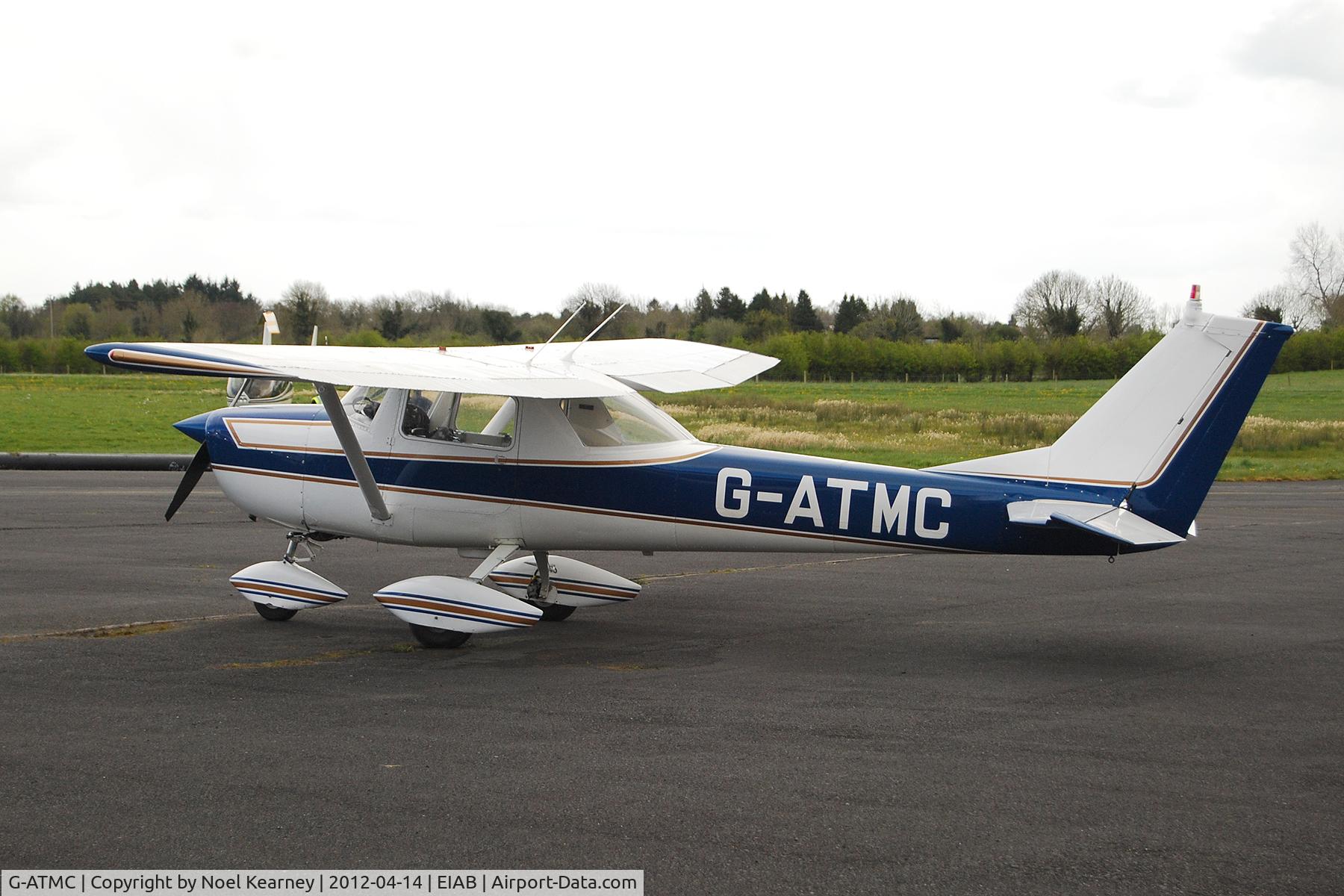 G-ATMC, 1966 Reims Cessna F150F C/N 0020, Parked on the apron at Abbeyshrule airfield.