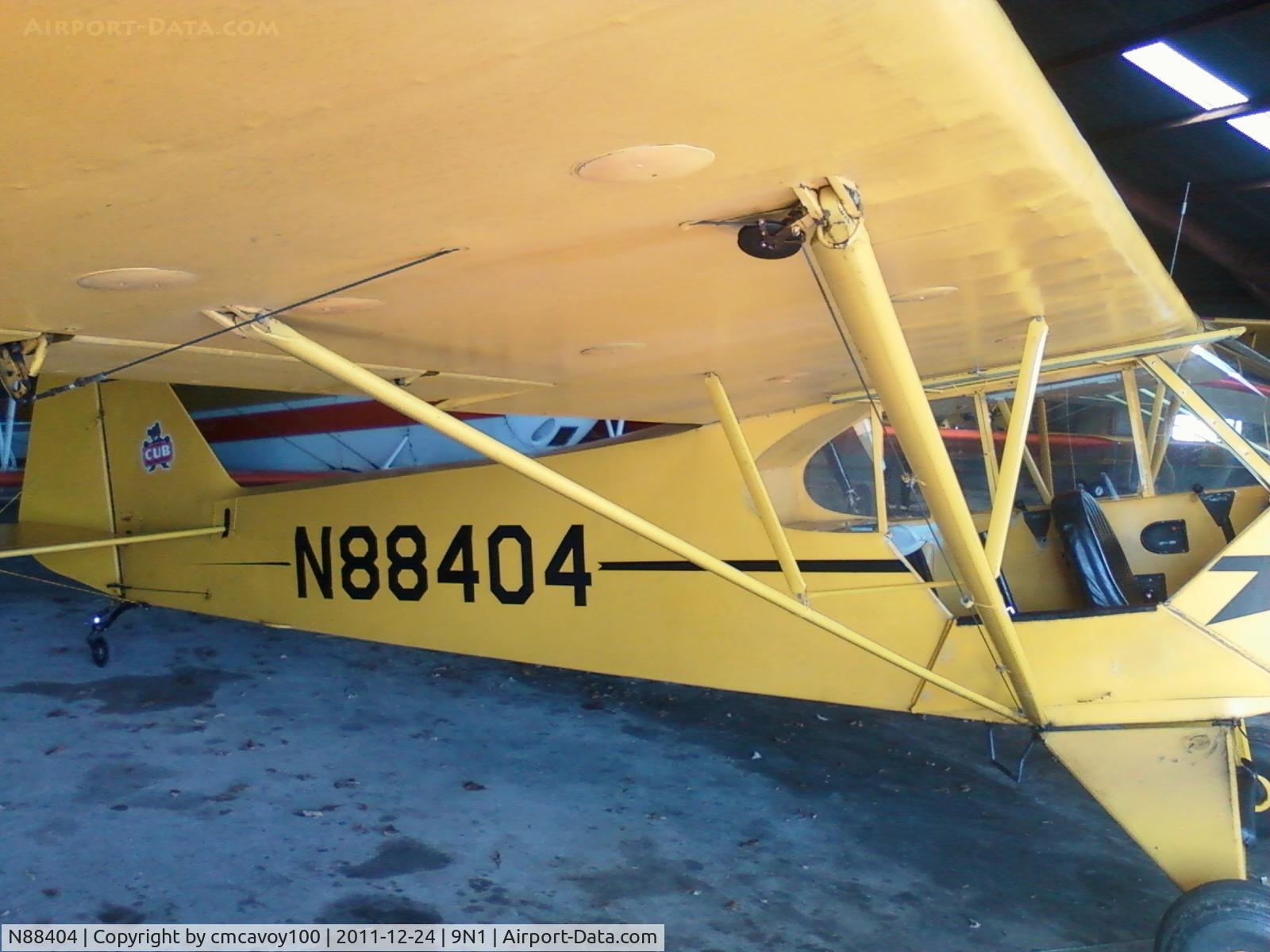 N88404, 1946 Piper J3C-65 Cub C/N 16022, hanger shot
