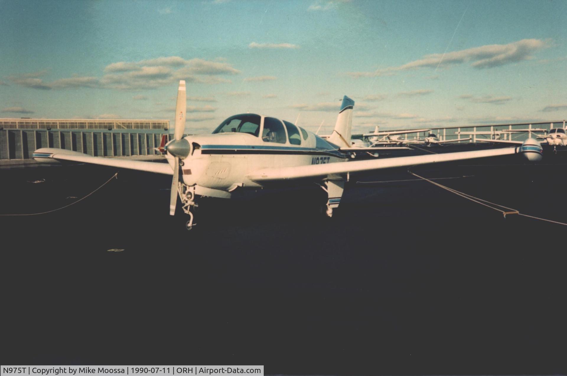 N975T, 1960 Beech 35-33 Debonair C/N CD-179, Beech Debonair  Worcester, MA