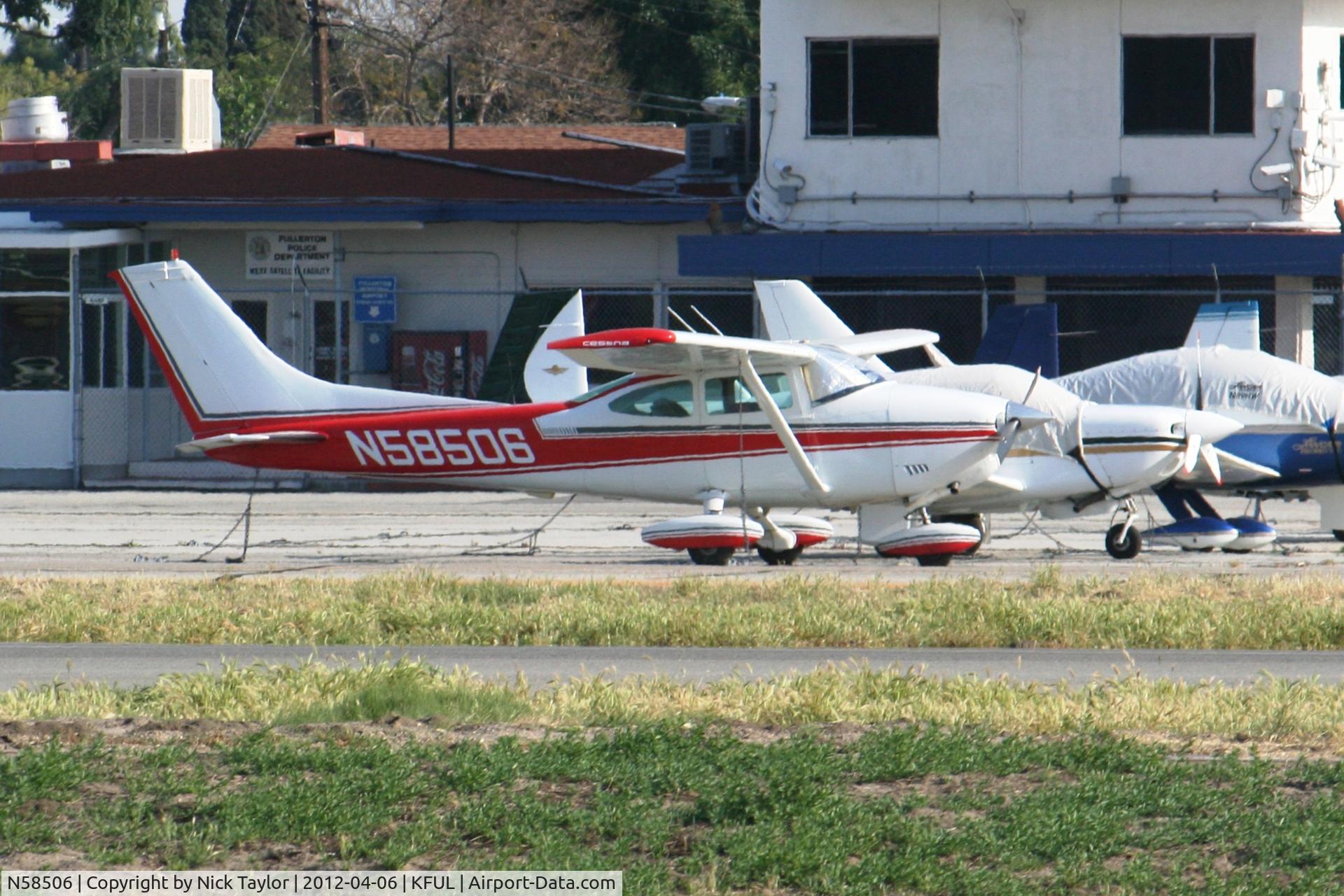 N58506, 1973 Cessna 182P Skylane C/N 18262109, Parked in transient parking