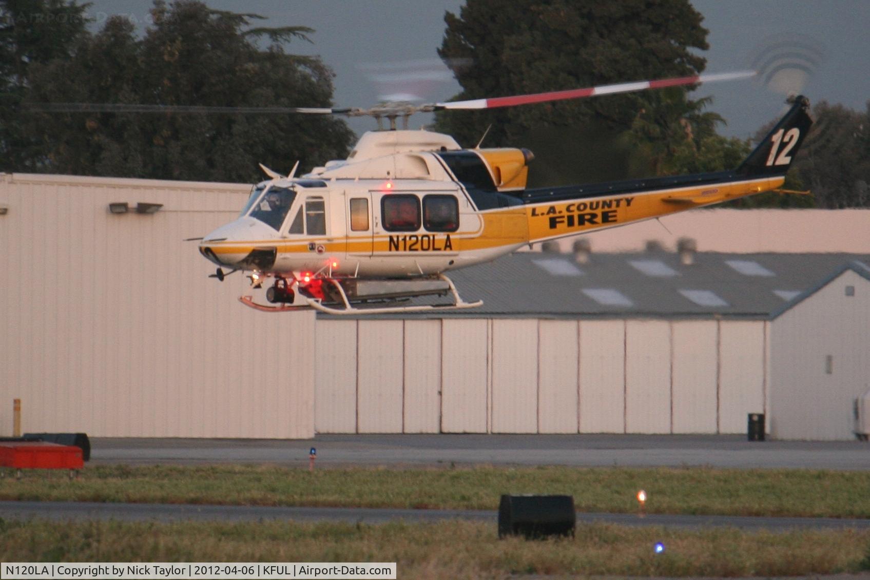 N120LA, 2007 Bell 412EP C/N 36455, Departing