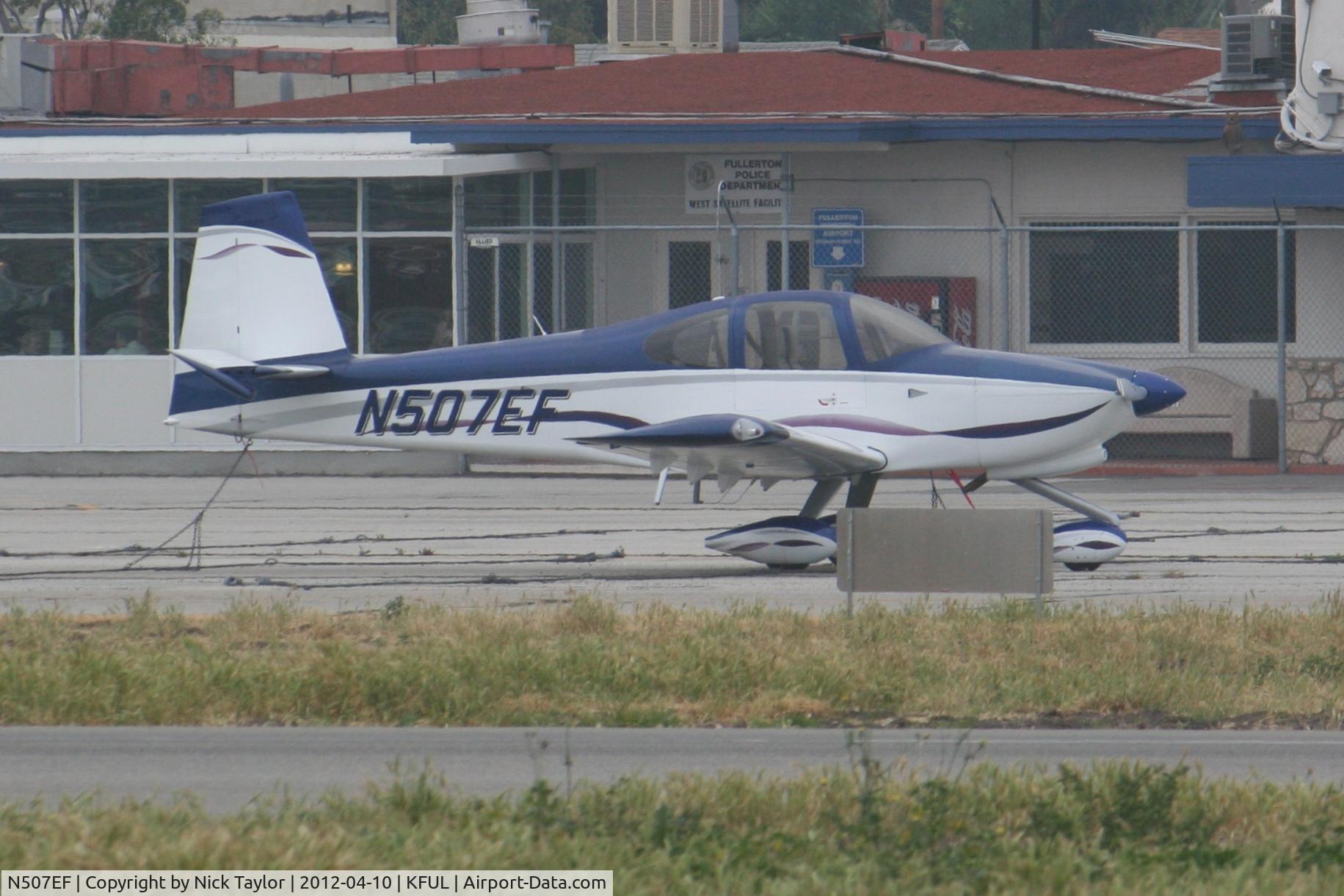 N507EF, Vans RV-10 C/N 40513, Parked in the transient area