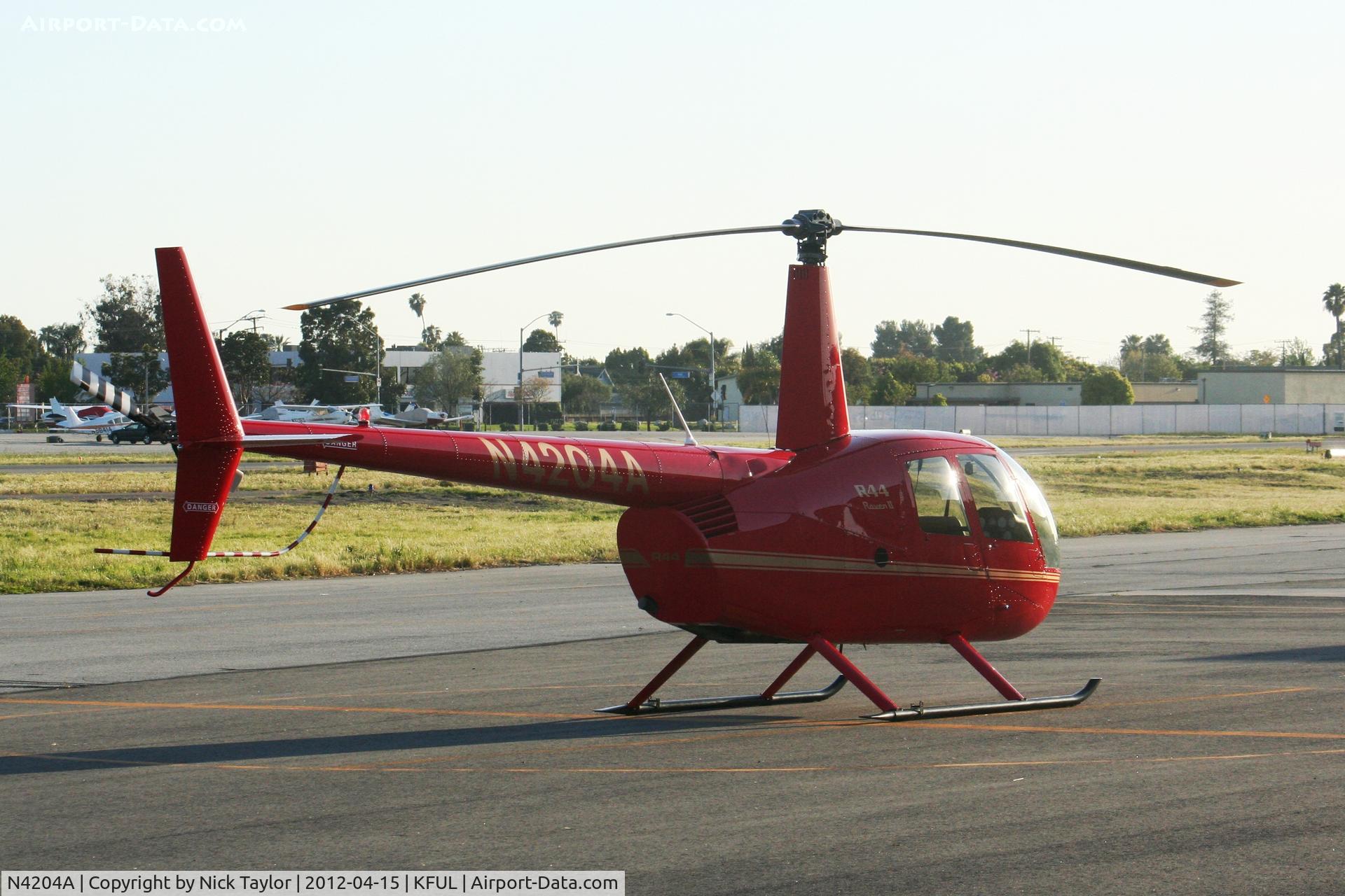 N4204A, Robinson R44 II C/N 12634, Sitting on the North side