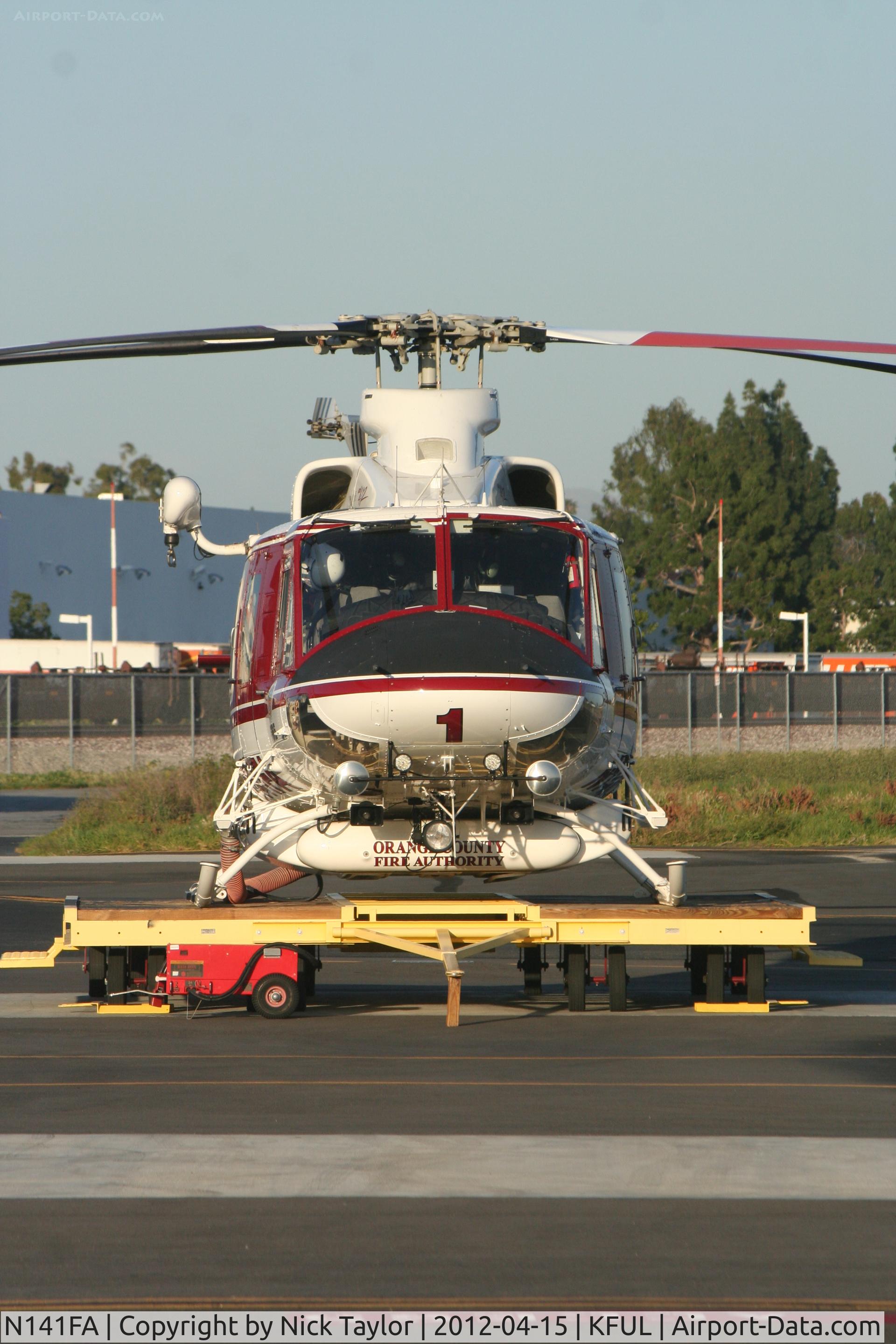 N141FA, 2008 Bell 412EP C/N 36484, On standby