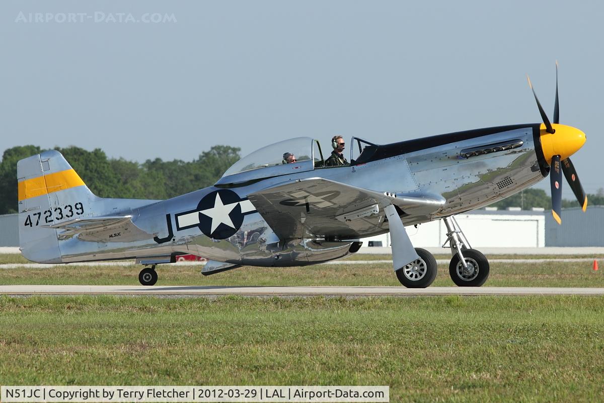 N51JC, 1944 North American P-51D Mustang C/N 122-38798, 1944 North American/aero Classics P-51D, c/n: 44-72339 at 2012 Sun N Fun