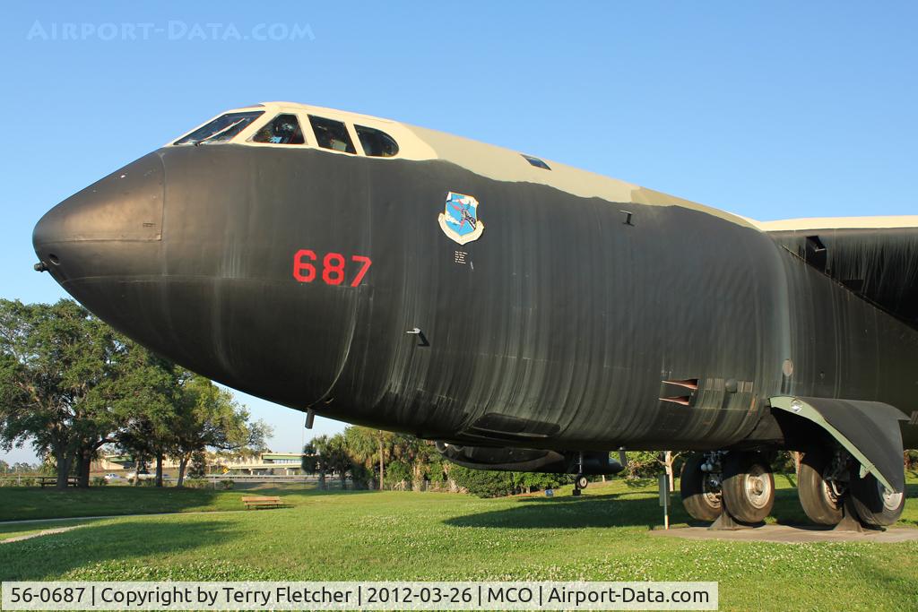 56-0687, 1956 Boeing B-52D Stratofortress C/N 464058, 1956 Boeing B-52D Stratofortress, c/n: 464058 in Memorial Park at Orlando International