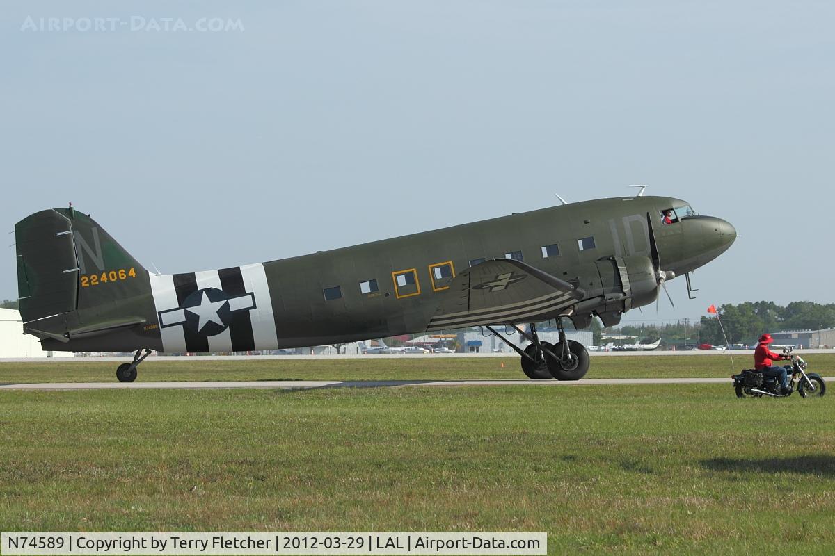 N74589, 1943 Douglas DC3C-S1C3G (C-47A) C/N 9926, 1942 Douglas DC3C-S1C3G, c/n: 9926 at 2012 Sun N Fun
