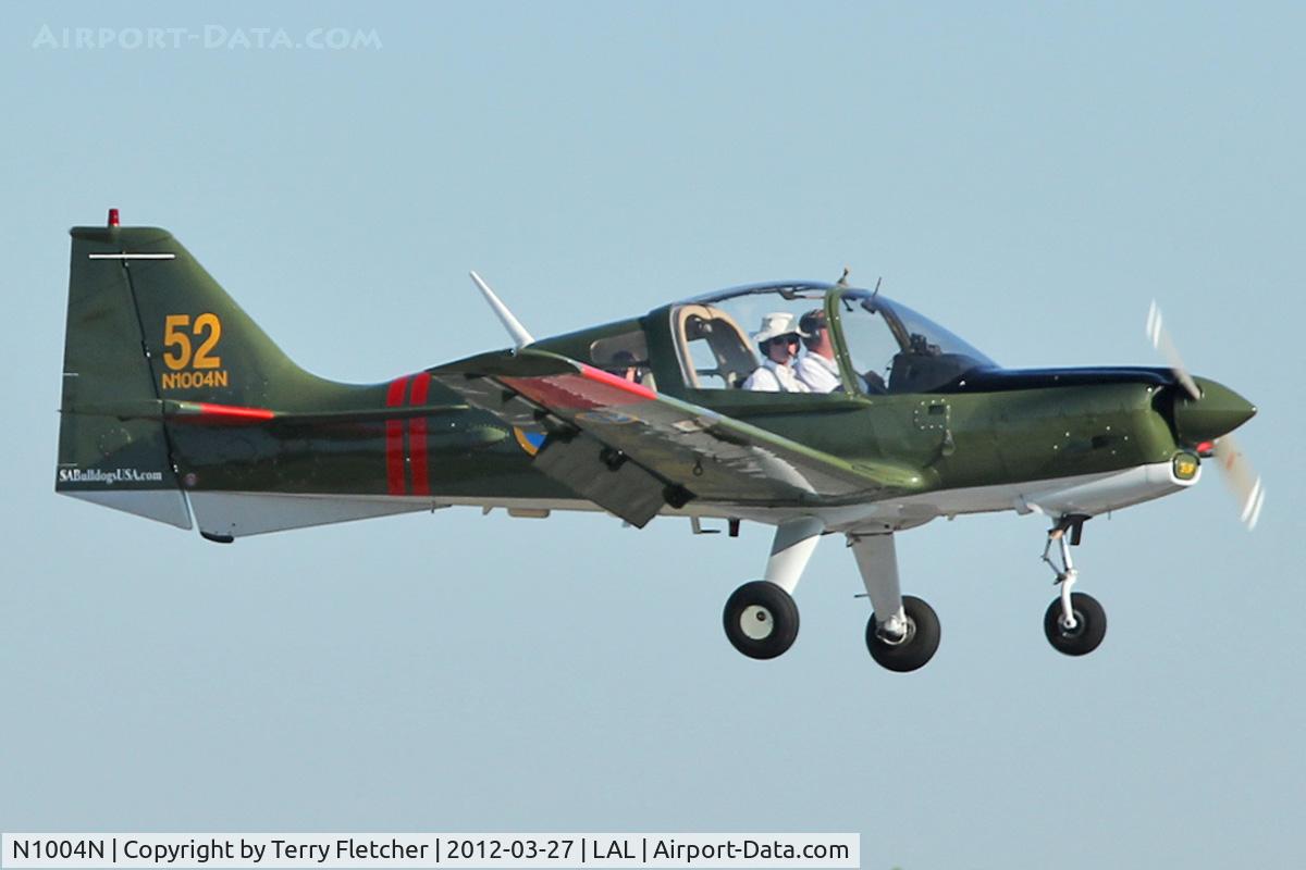 N1004N, 1972 Scottish Aviation Sk.61E Bulldog C/N BH100/167, 1972 Scottish Aviation SERIES 100 MDL 101, c/n: 167 at 2012 Sun N Fun