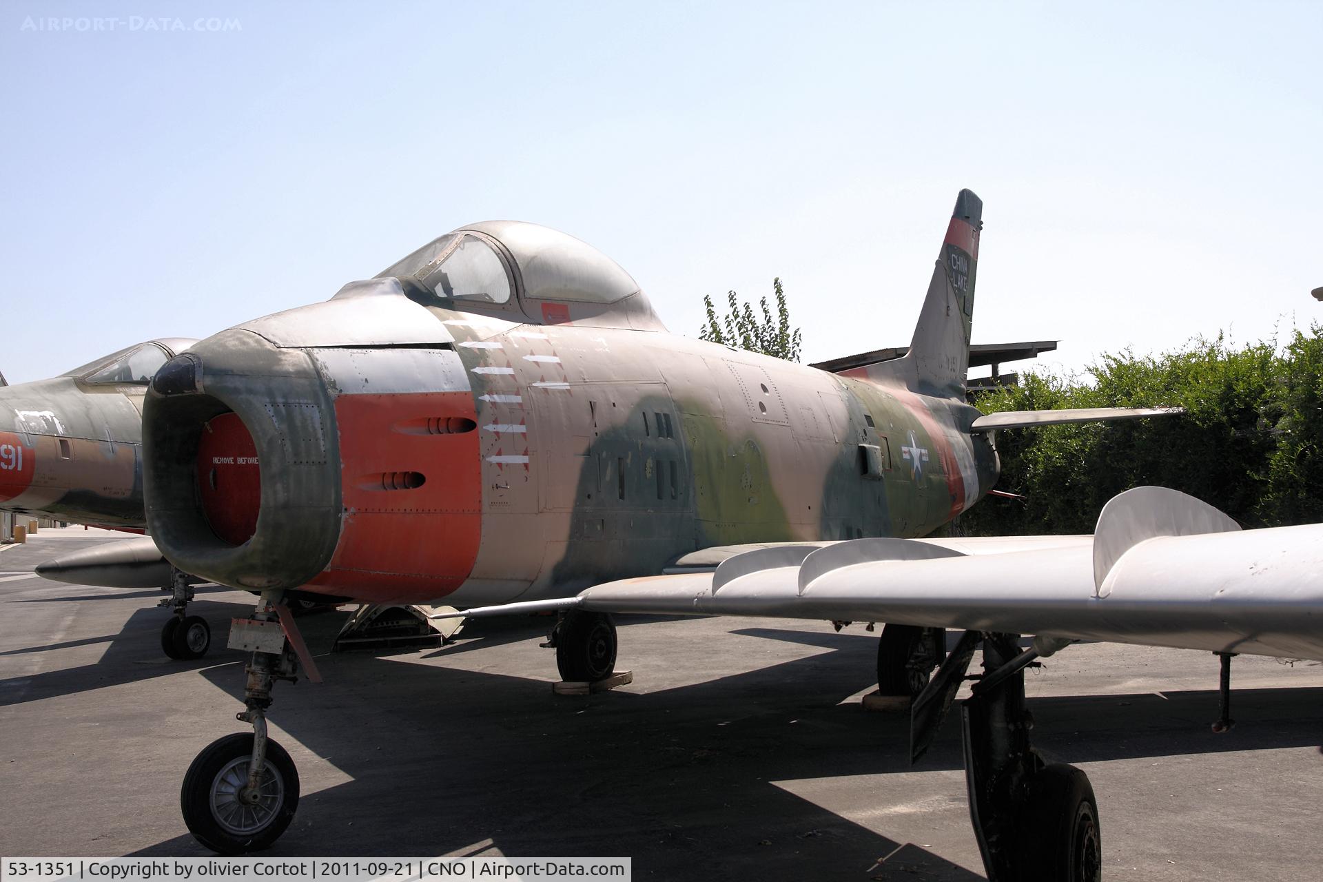 53-1351, 1953 North American QF-86H Sabre C/N 203-123, Chino museum