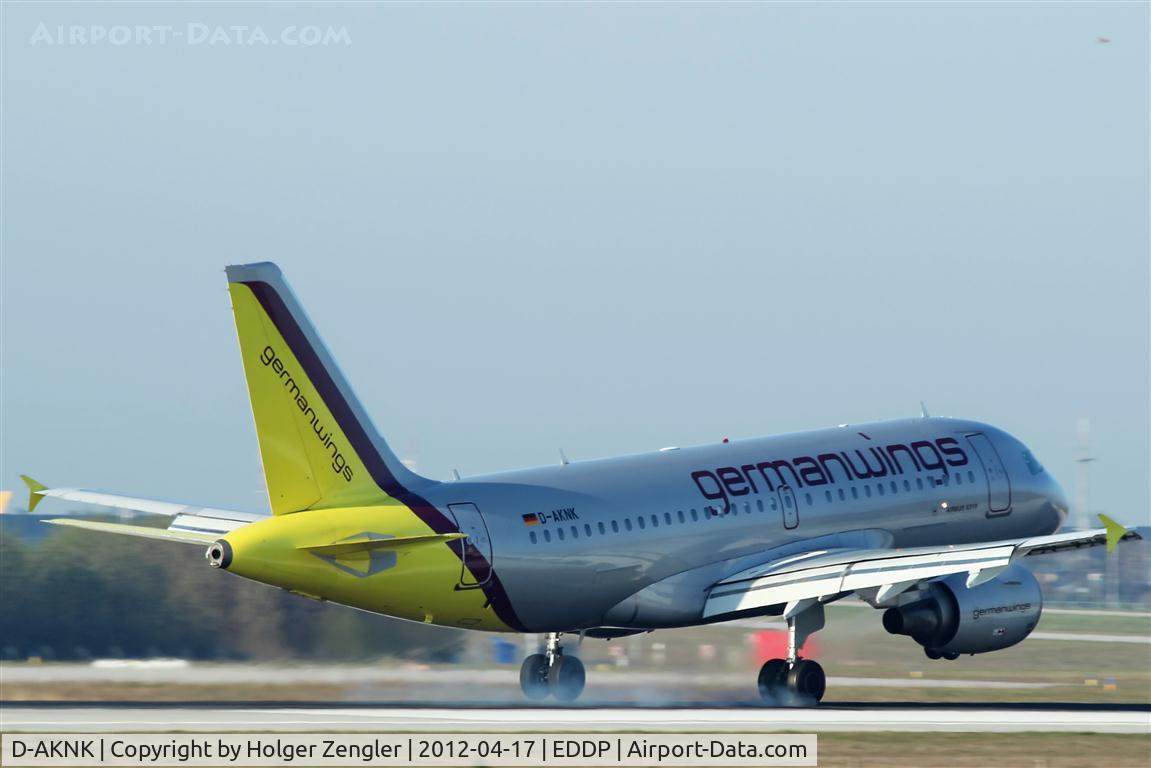 D-AKNK, 1999 Airbus A319-112 C/N 1077, Touch down on rwy 26R.....